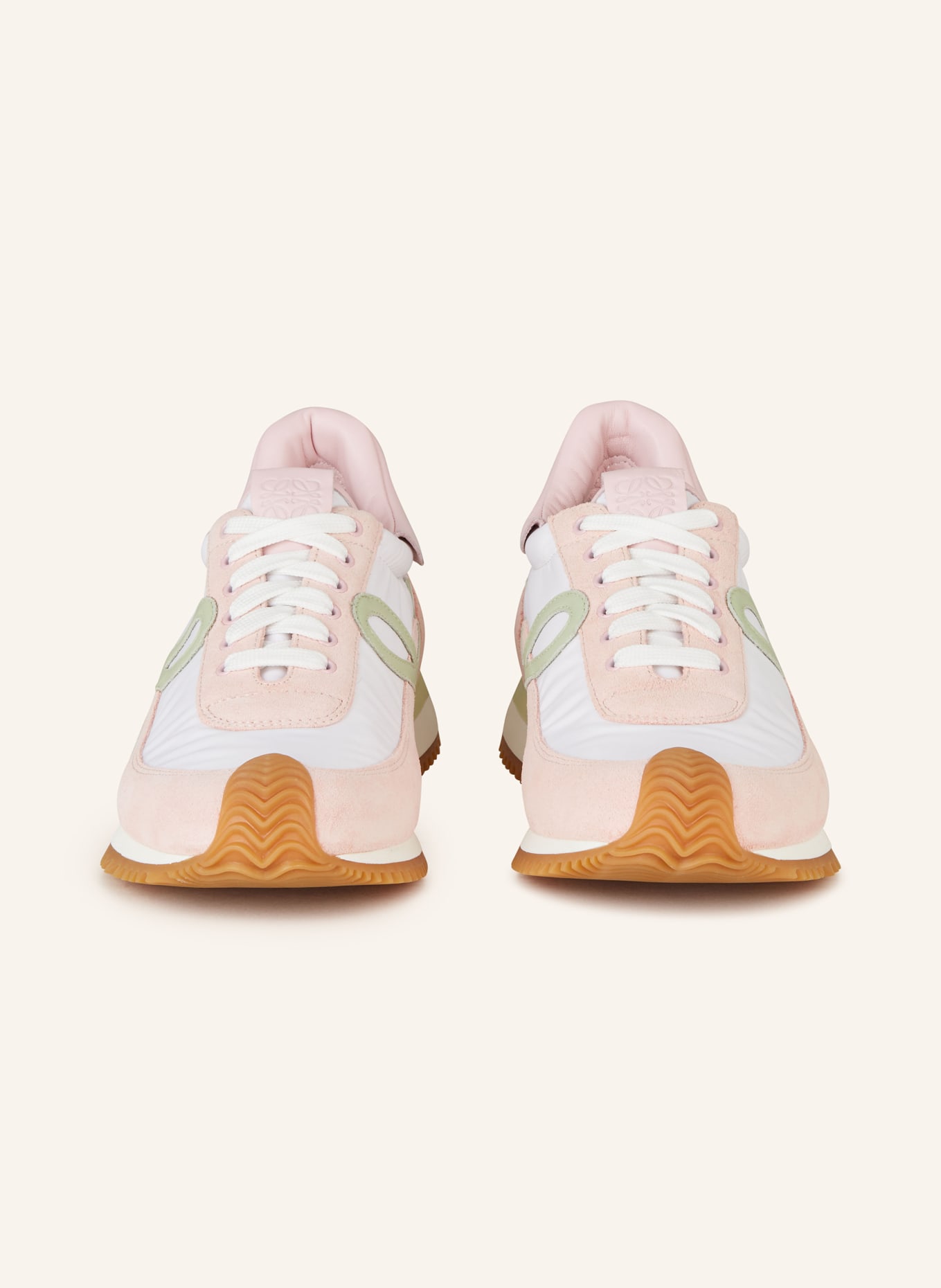LOEWE Sneakers FLOW RUNNER, Color: PINK/ LIGHT GREEN/ WHITE (Image 3)