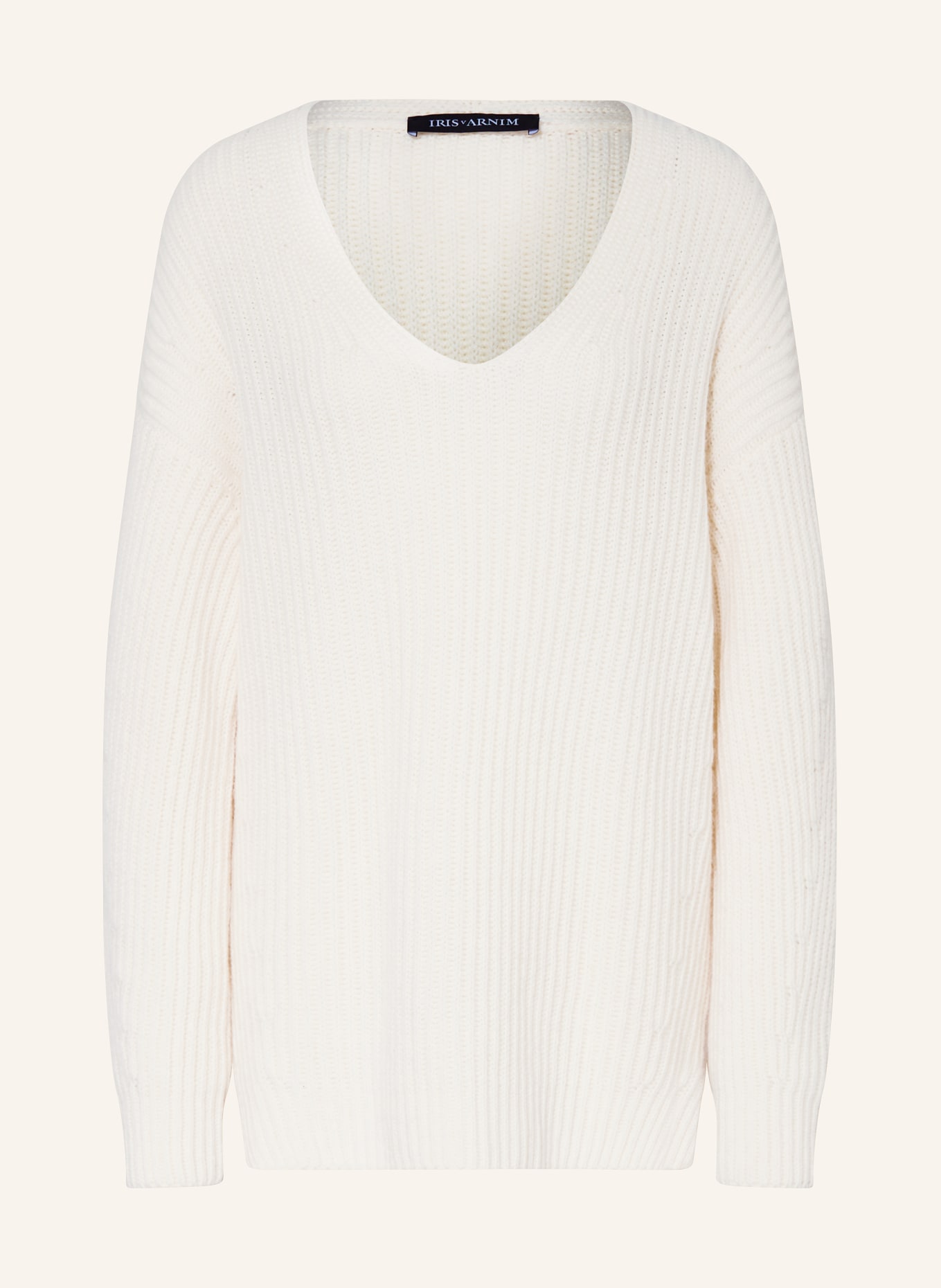 IRIS von ARNIM Cashmere sweater FIRELLA, Color: ECRU (Image 1)
