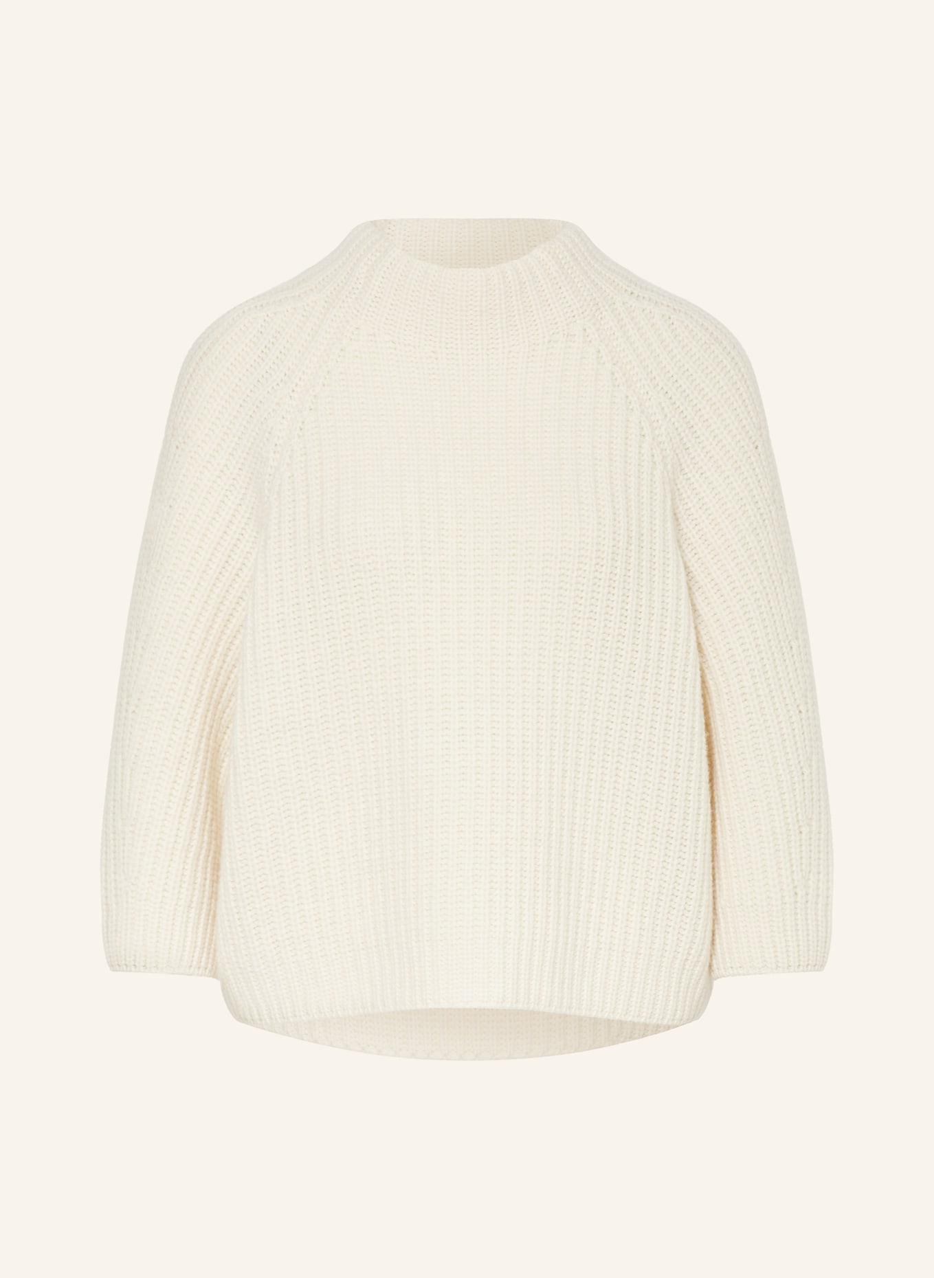 IRIS von ARNIM Cashmere sweater FALLOU with 3/4 sleeves, Color: ECRU (Image 1)