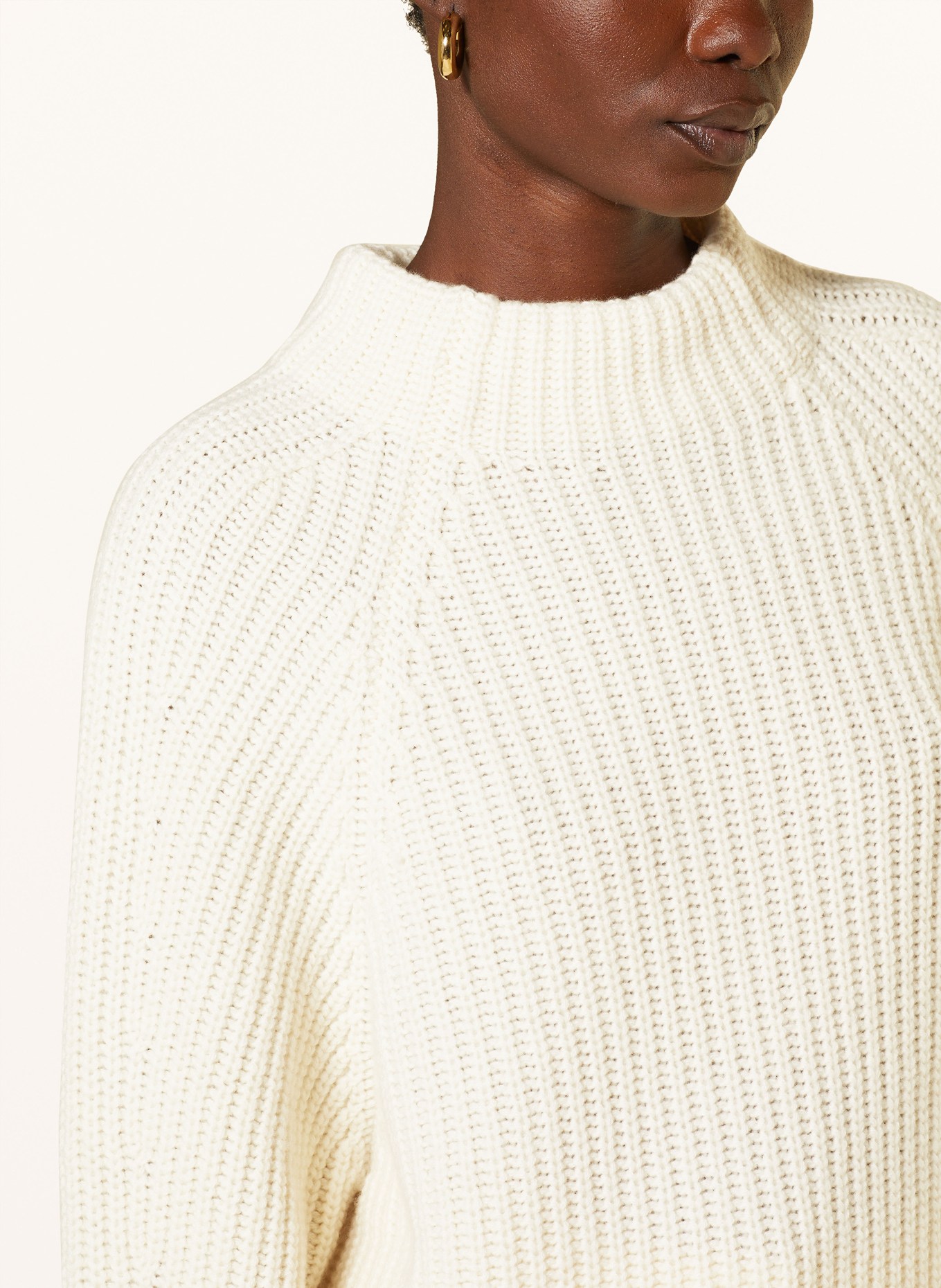 IRIS von ARNIM Cashmere sweater FALLOU with 3/4 sleeves, Color: ECRU (Image 4)