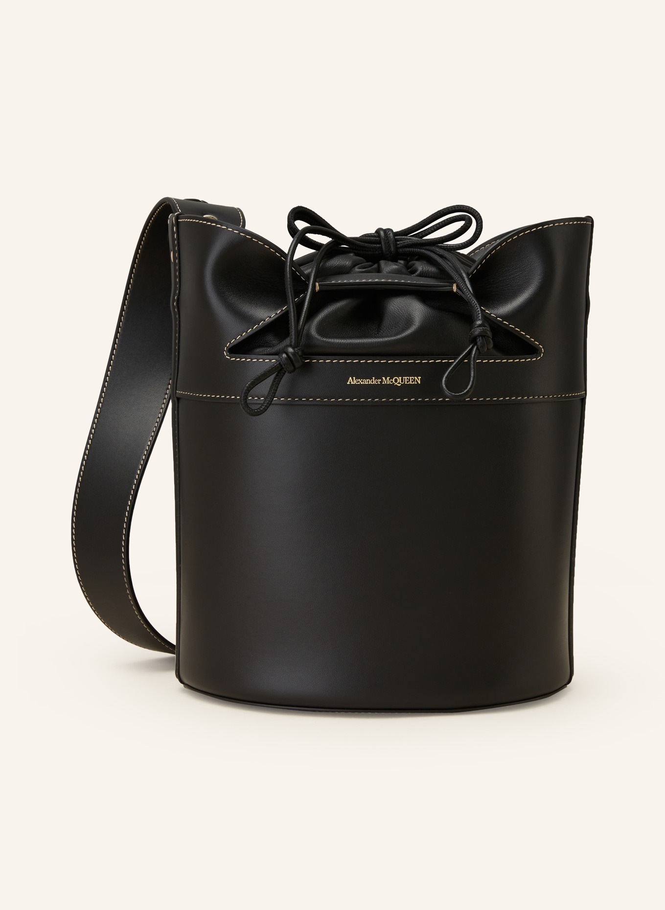Alexander McQUEEN Pouch bag THE BUCKET BOW, Color: BLACK (Image 1)