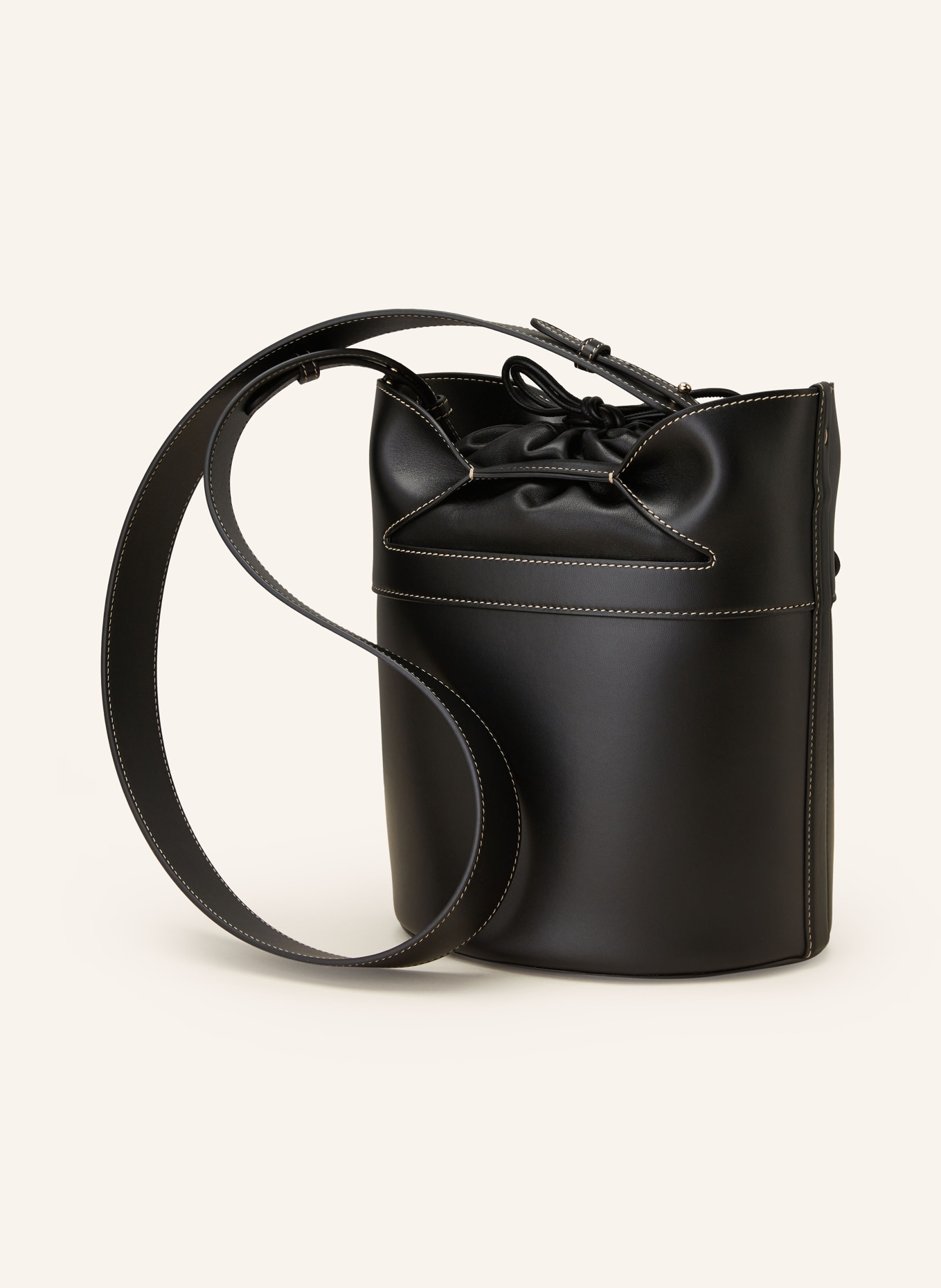 Alexander McQUEEN Pouch bag THE BUCKET BOW, Color: BLACK (Image 2)