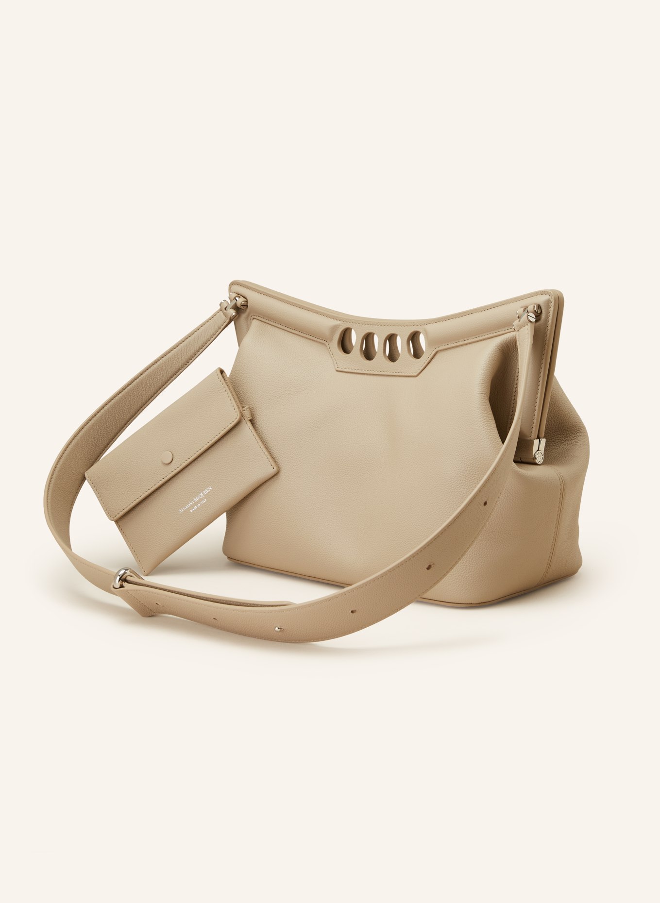 Alexander McQUEEN Crossbody bag THE PEAK with pouch, Color: CAMEL (Image 2)