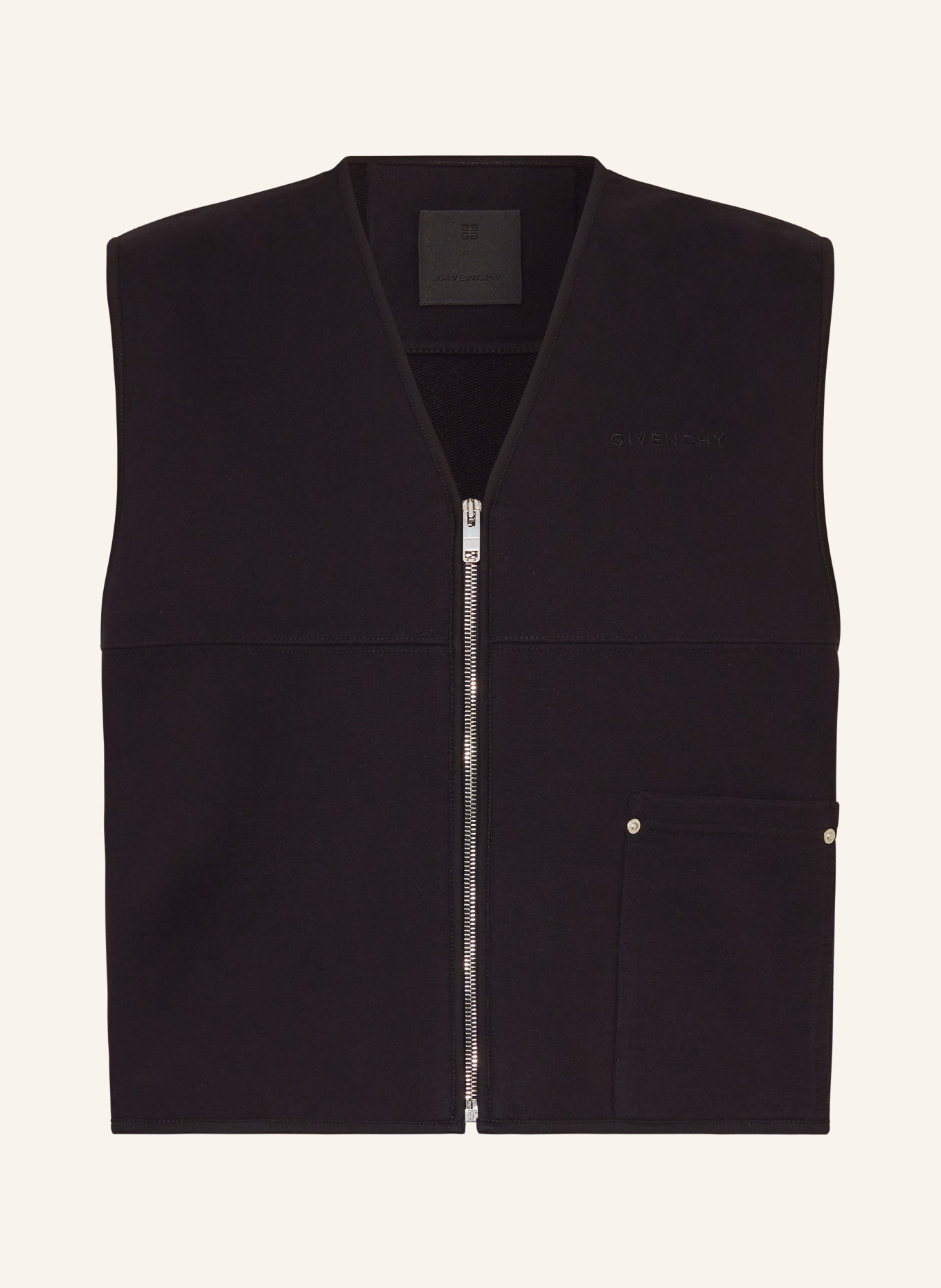 GIVENCHY Sweatshirt fabric vest, Color: BLACK (Image 1)