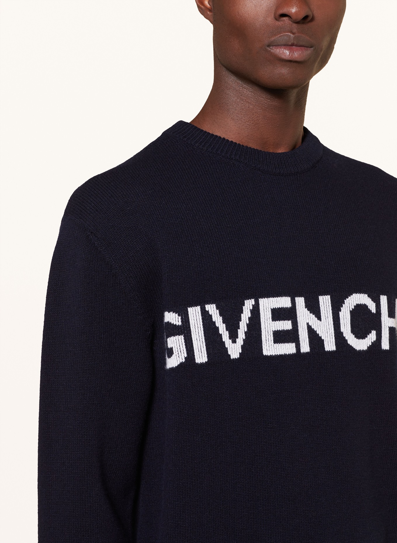 GIVENCHY Sweater, Color: DARK BLUE/ WHITE/ RED (Image 4)