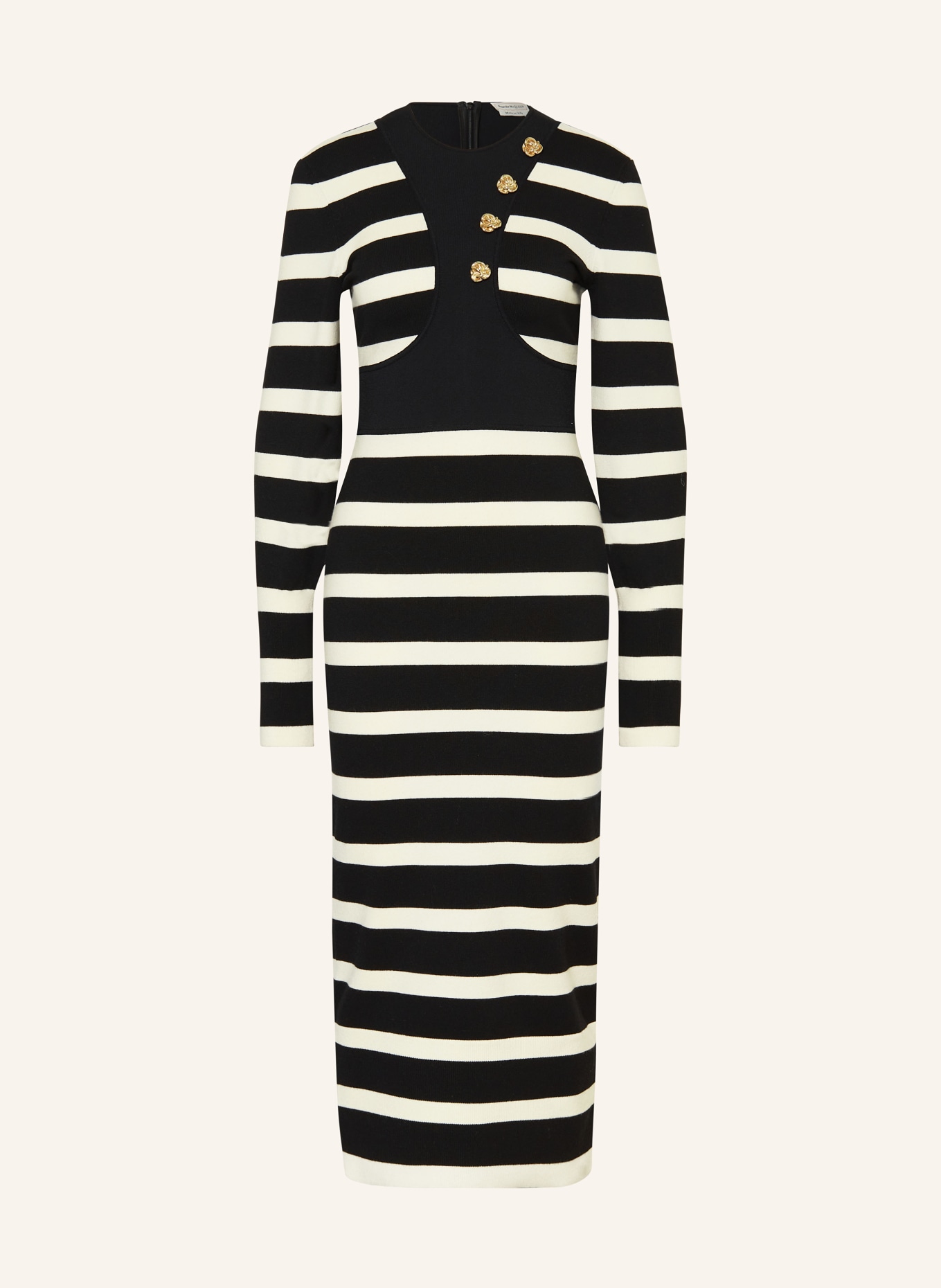 Alexander McQUEEN Knit dress, Color: BLACK/ WHITE (Image 1)