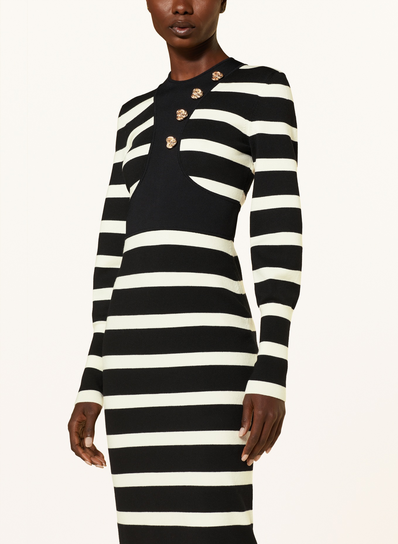 Alexander McQUEEN Knit dress, Color: BLACK/ WHITE (Image 4)