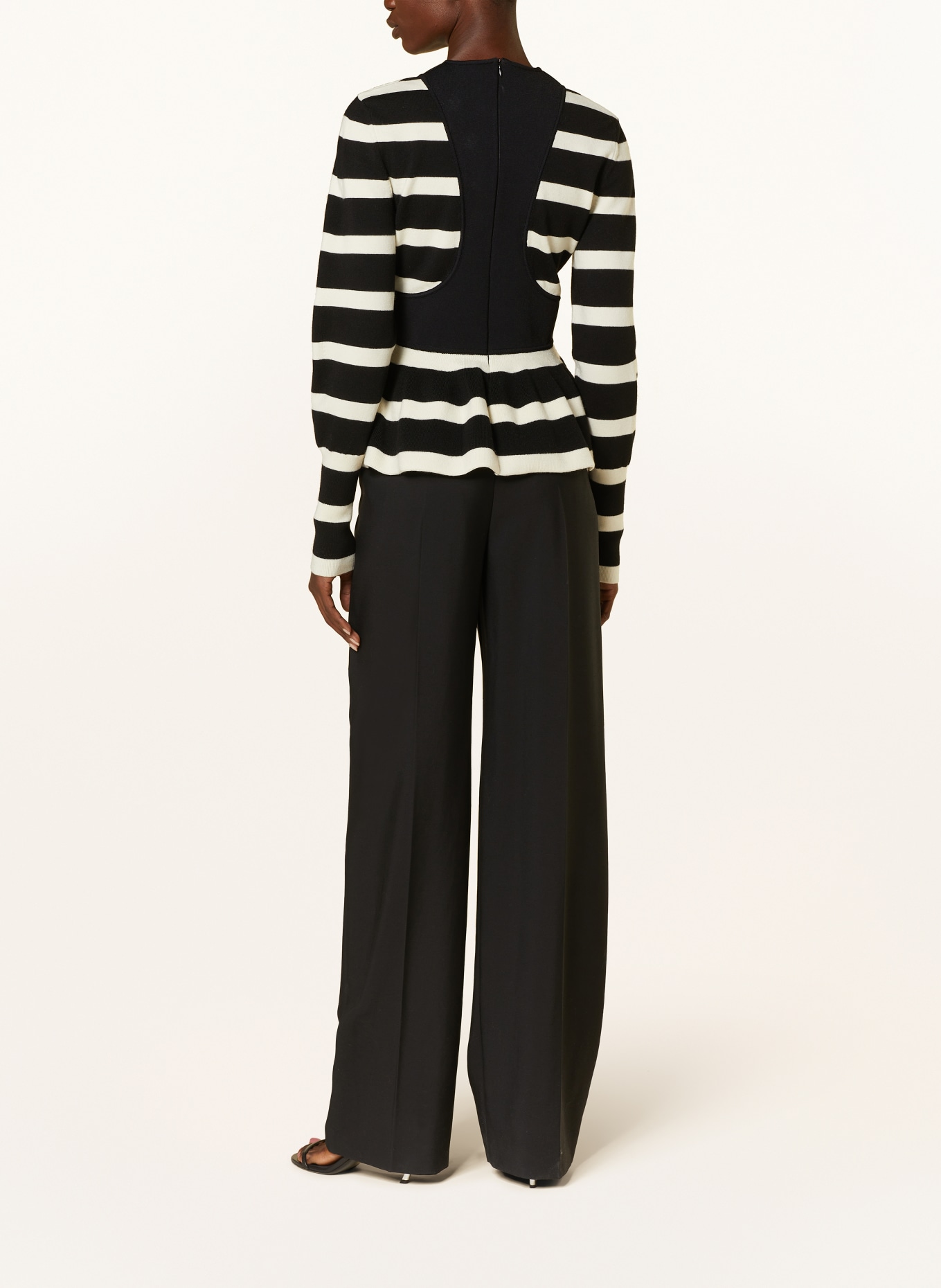 Alexander McQUEEN Sweater with decorative buttons, Color: BLACK/ ECRU (Image 3)