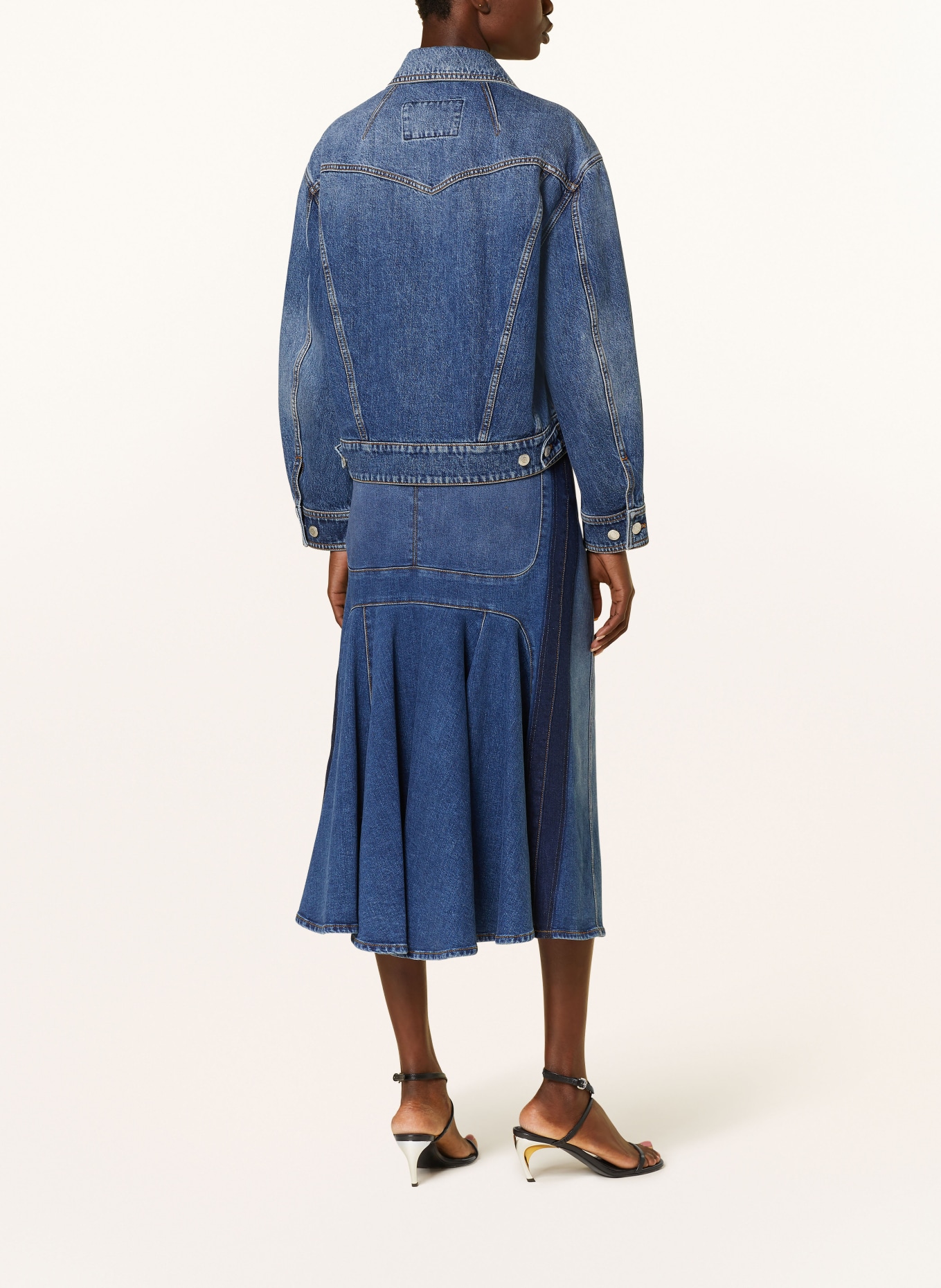 Alexander McQUEEN Denim skirt, Color: BLUE (Image 3)