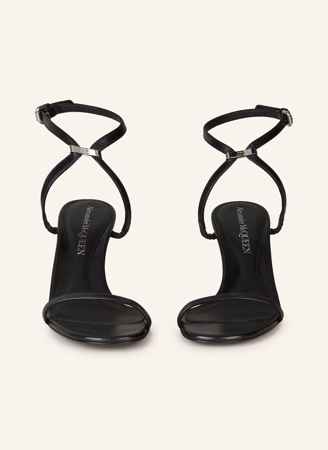 Alexander McQUEEN Sandals, Color: BLACK/ SILVER (Image 3)
