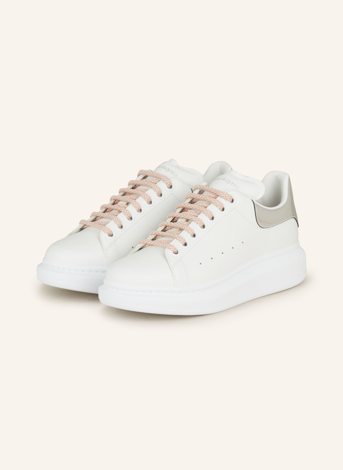 Alexander McQUEEN Sneakers, Color: WHITE/ SILVER (Image 1)