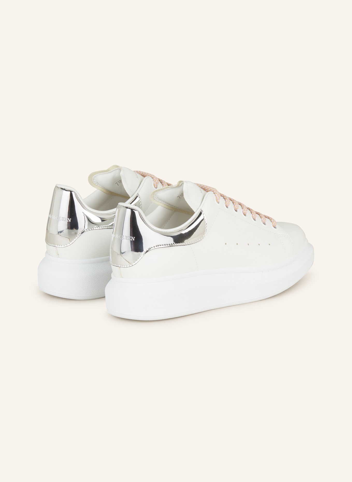 Alexander McQueen Leather White/Silver Sneakers Size 36 – Mine & Yours