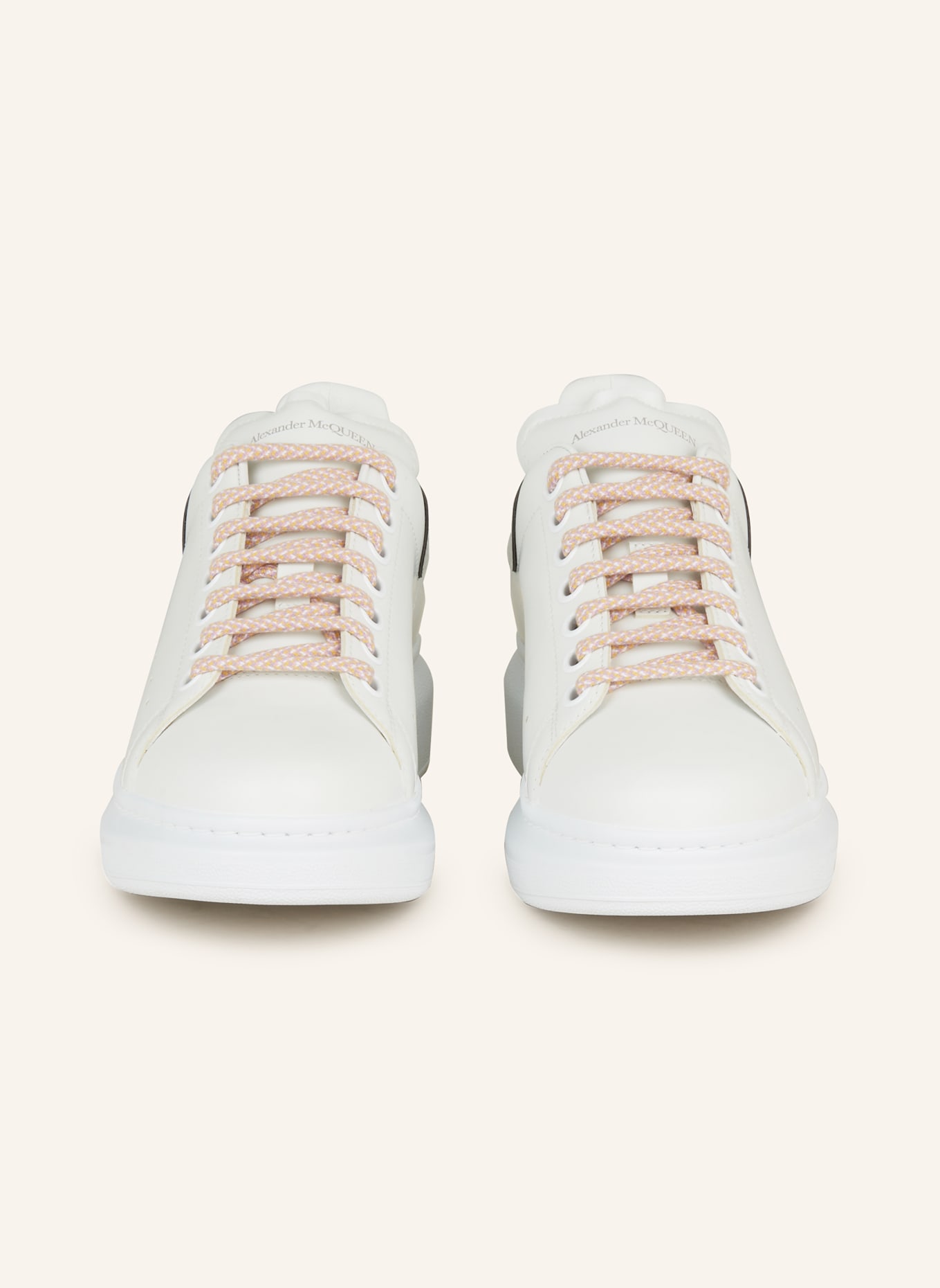 Alexander McQUEEN Sneakers in white silver