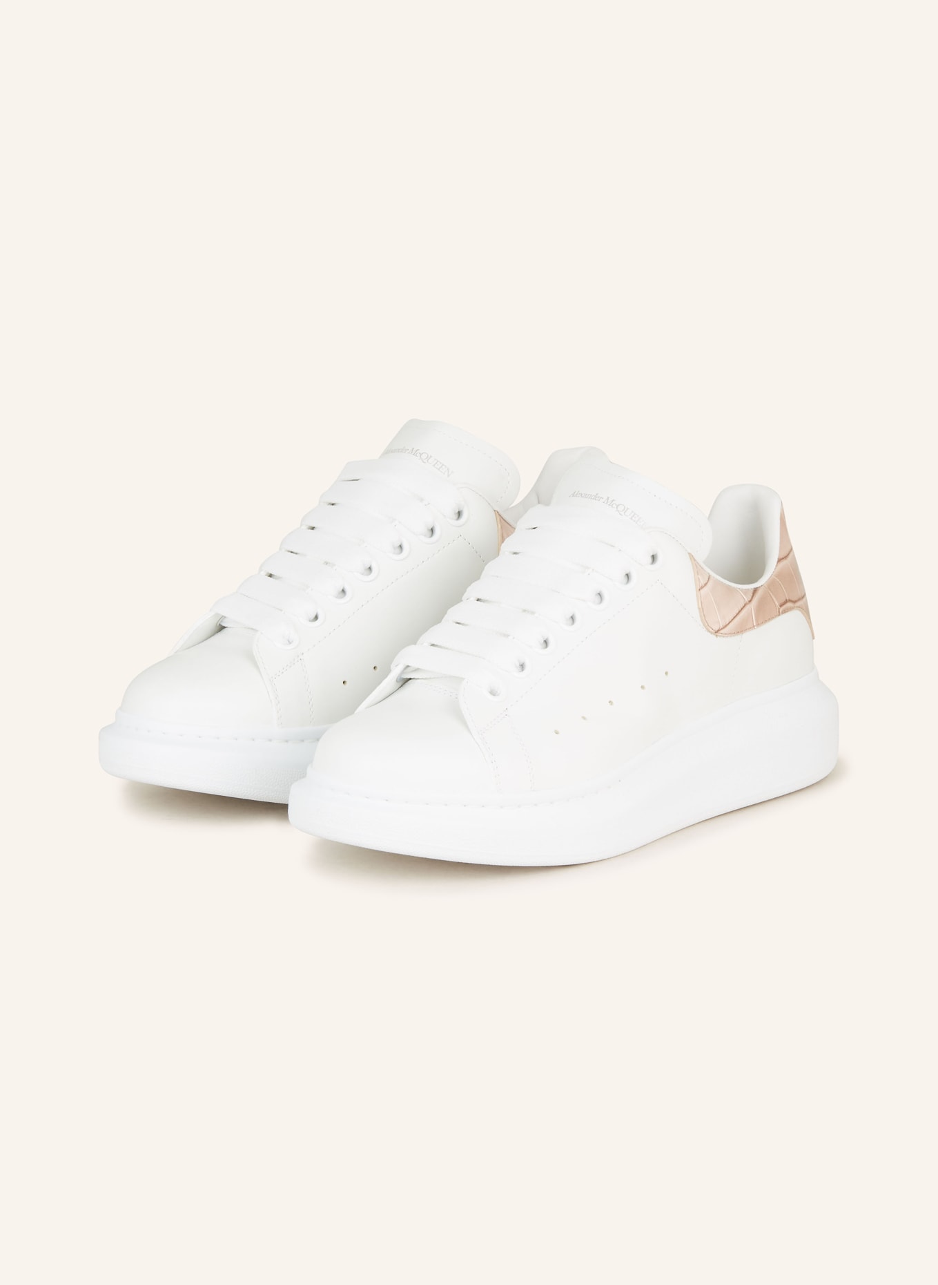 Alexander McQUEEN Sneakers, Color: WHITE/ CAMEL (Image 1)