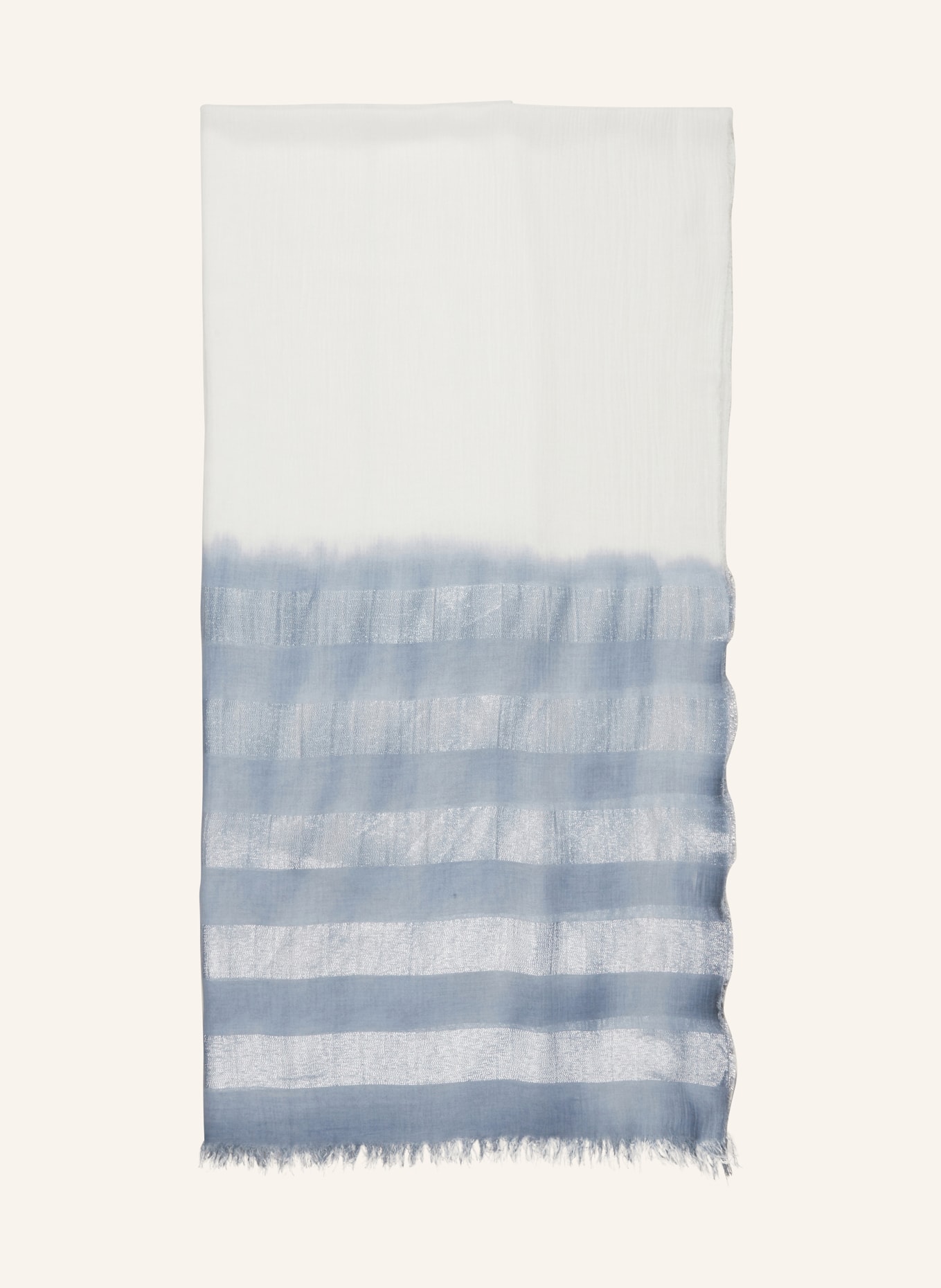 PESERICO Scarf with glitter thread, Color: LIGHT BLUE/ WHITE (Image 1)