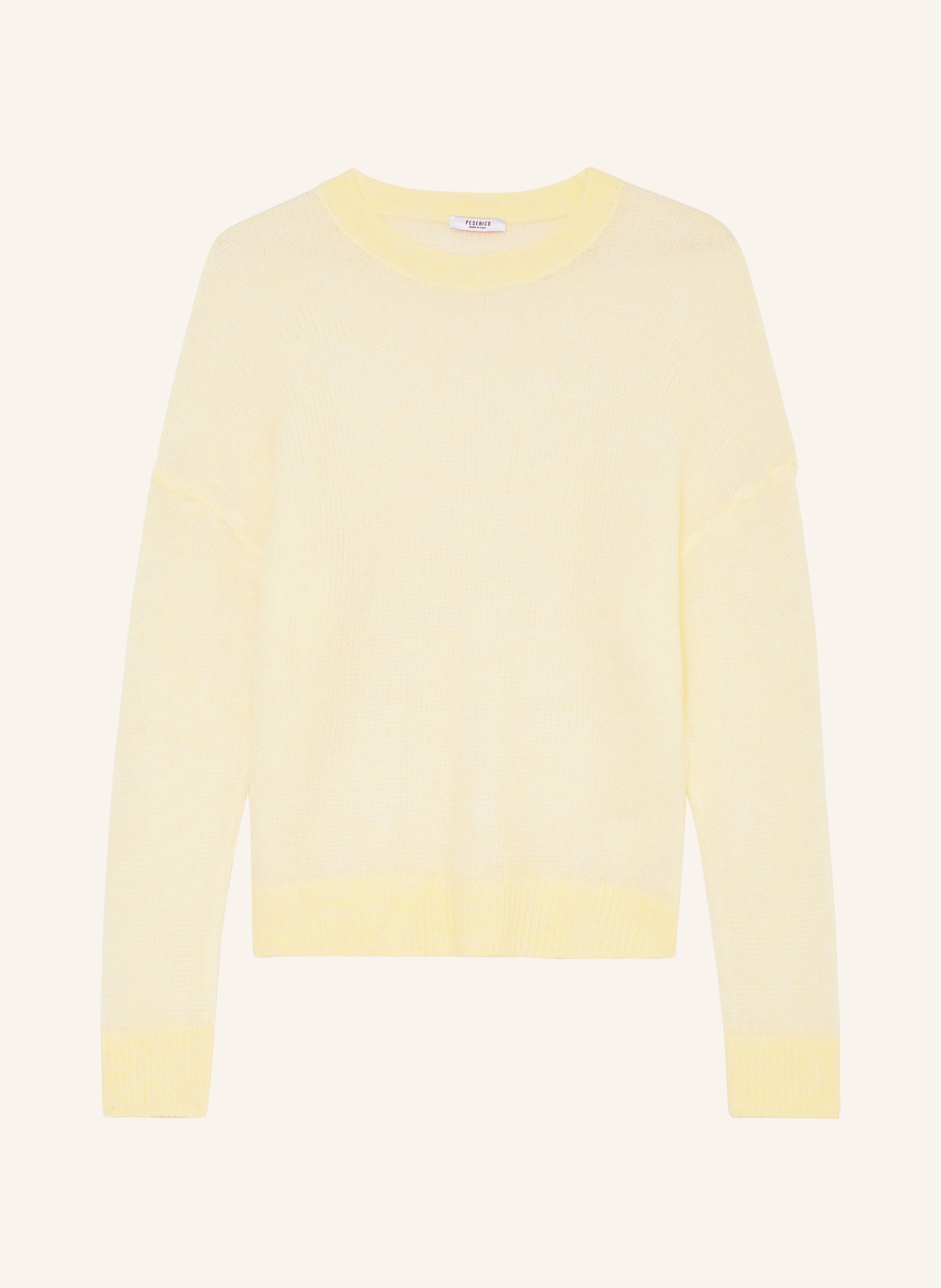 PESERICO Sweater with alpaca, Color: LIGHT YELLOW (Image 1)