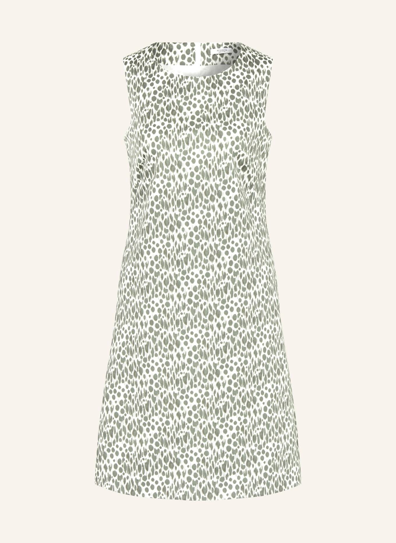 PESERICO Sheath dress, Color: WHITE/ GREEN (Image 1)