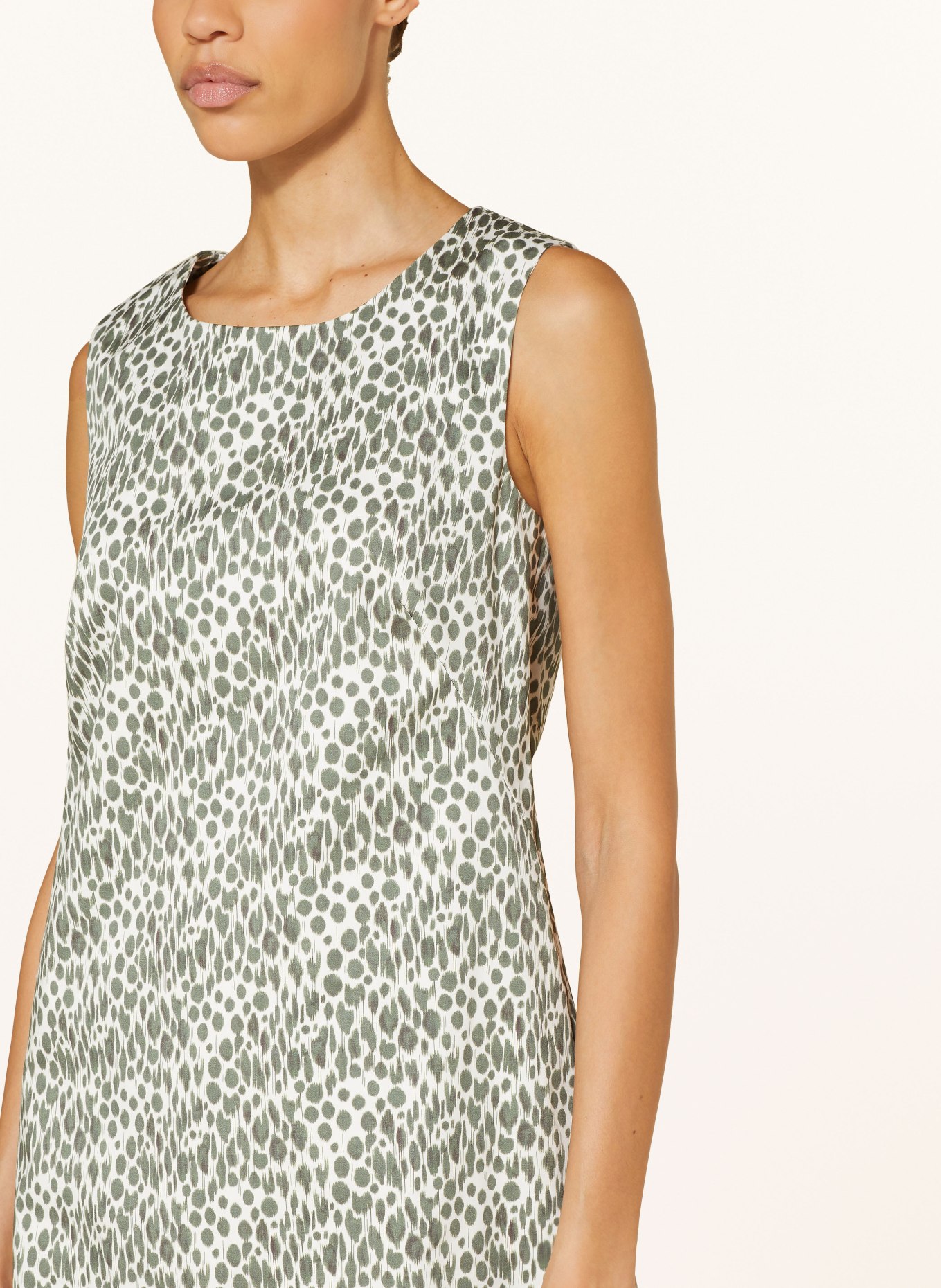 PESERICO Sheath dress, Color: WHITE/ GREEN (Image 4)