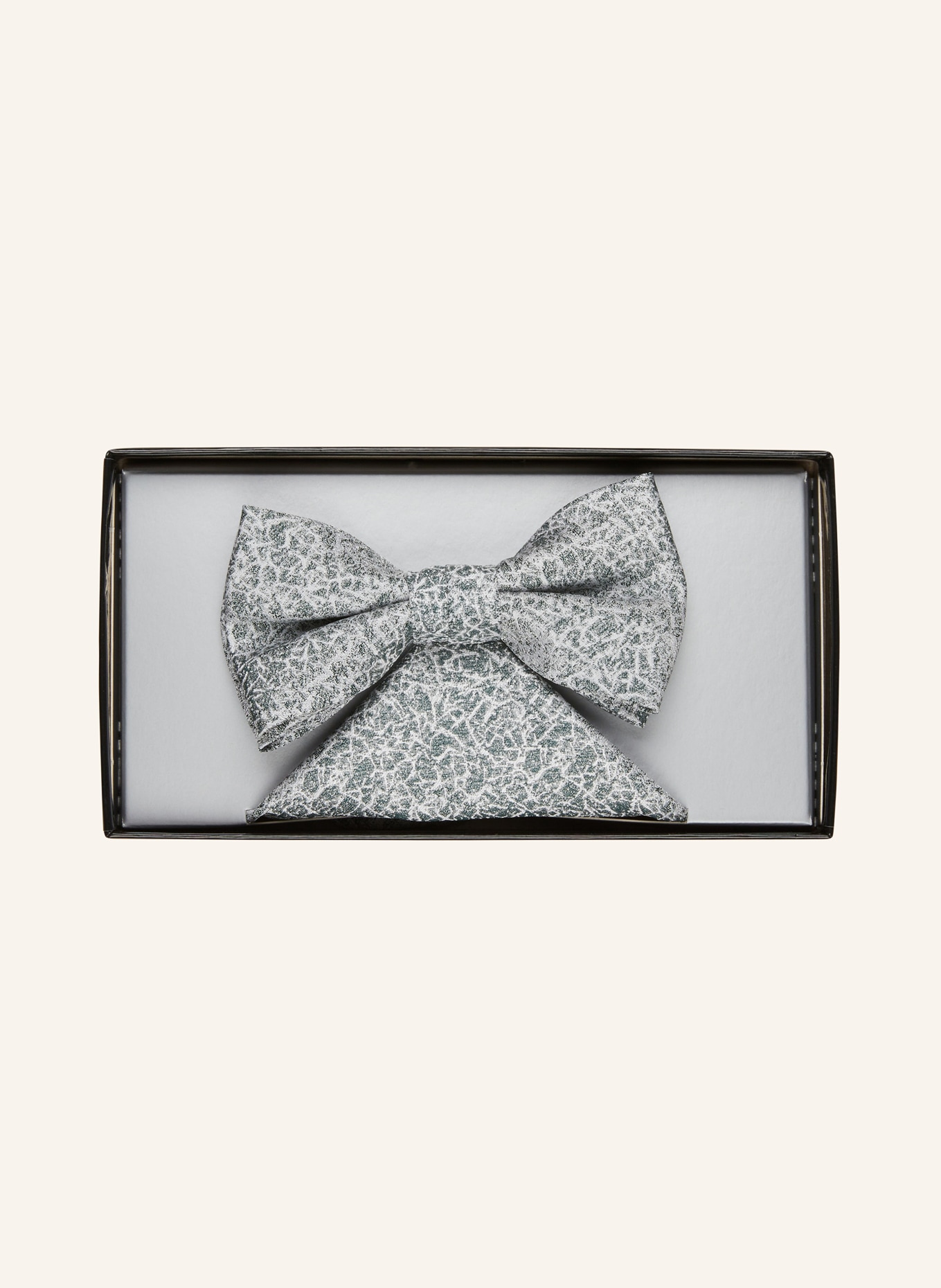 WILVORST Set: Bow tie and pocket square, Color: GREEN (Image 5)