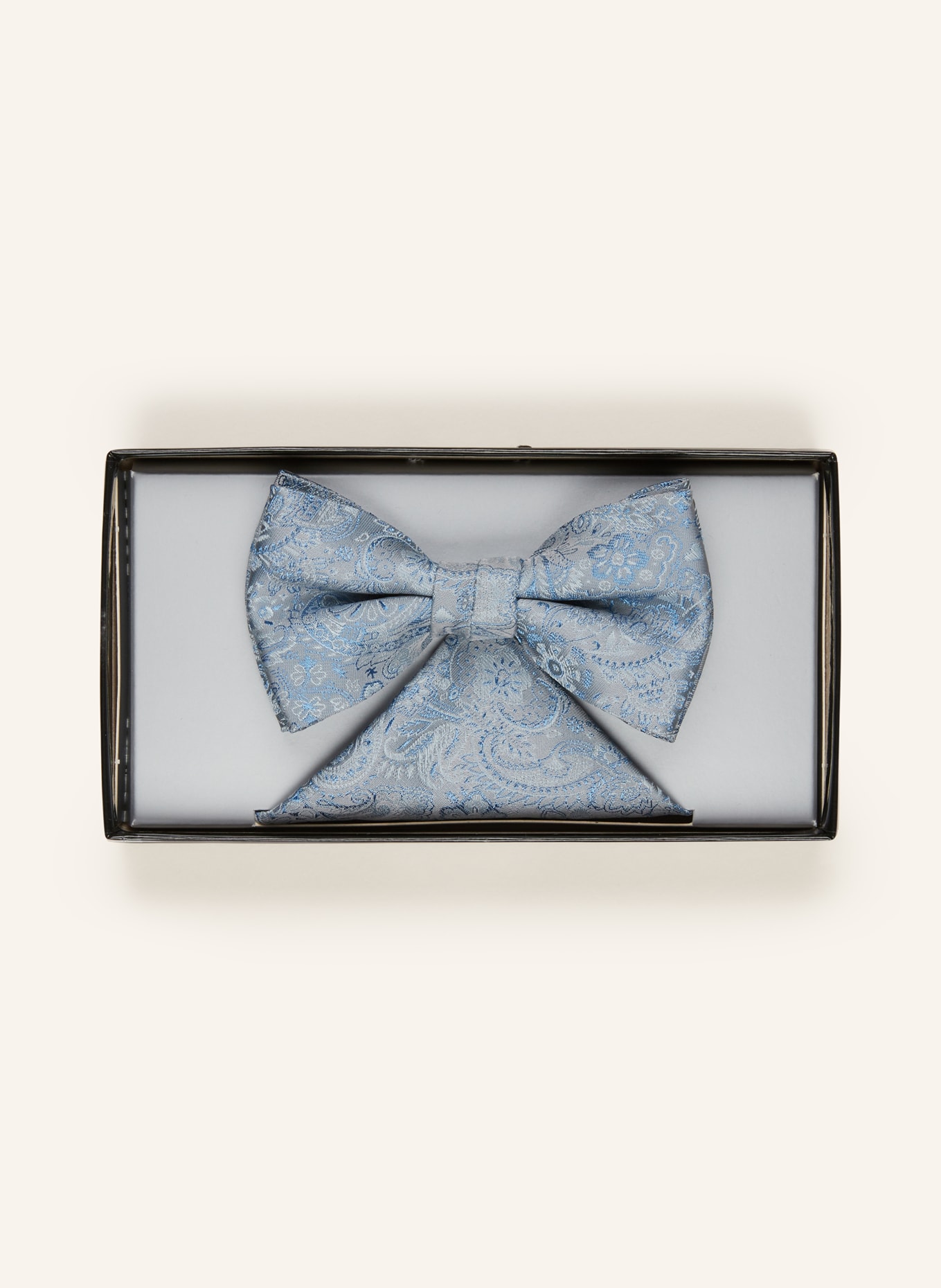 WILVORST Set: Bow tie and pocket square, Color: LIGHT BLUE (Image 5)