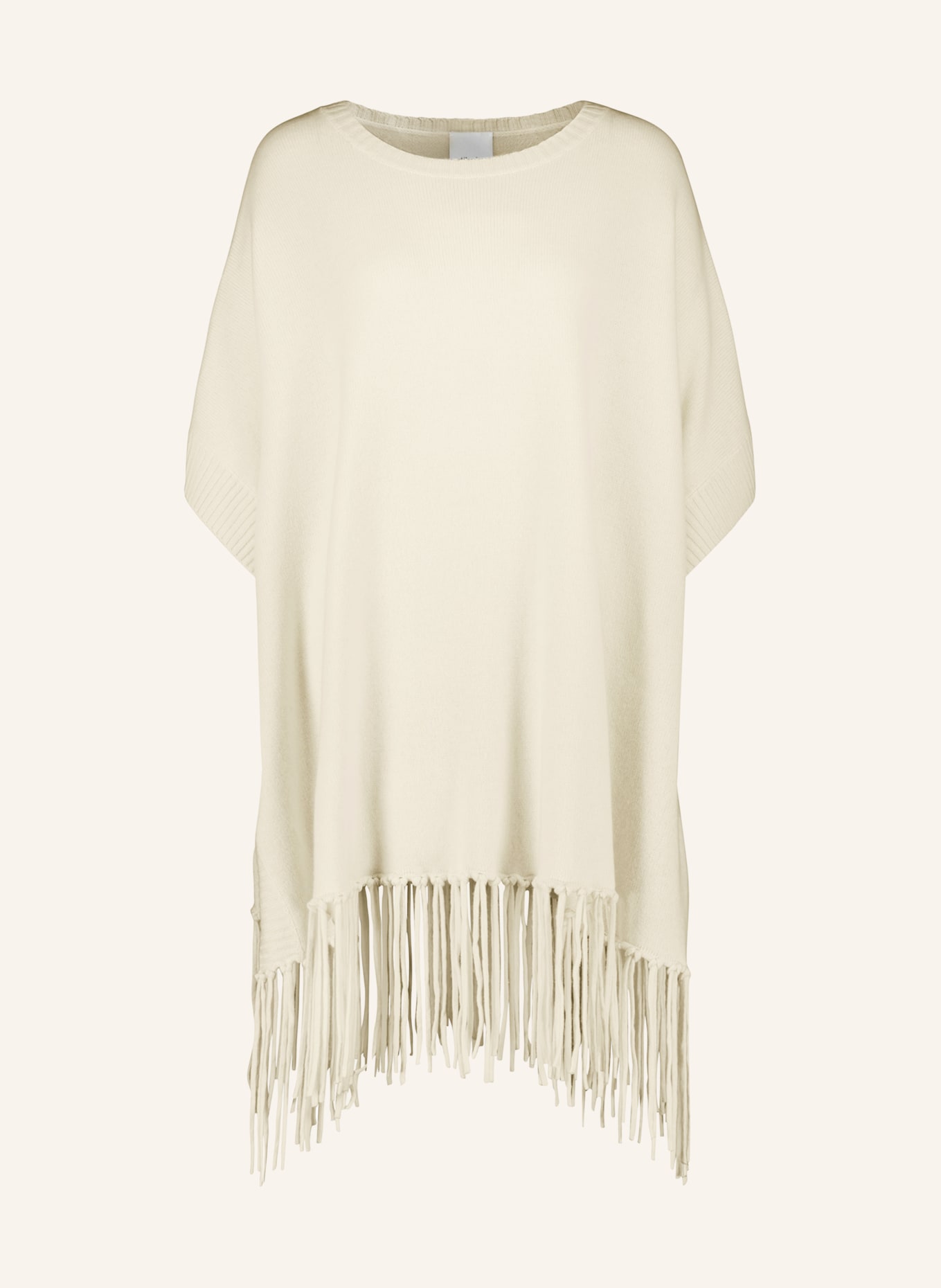 ALLUDE Poncho with cashmere, Color: LIGHT BROWN (Image 1)