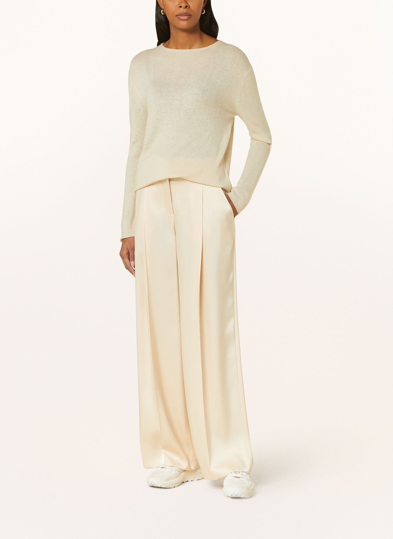 ALLUDE Cashmere sweater, Color: LIGHT BROWN (Image 2)