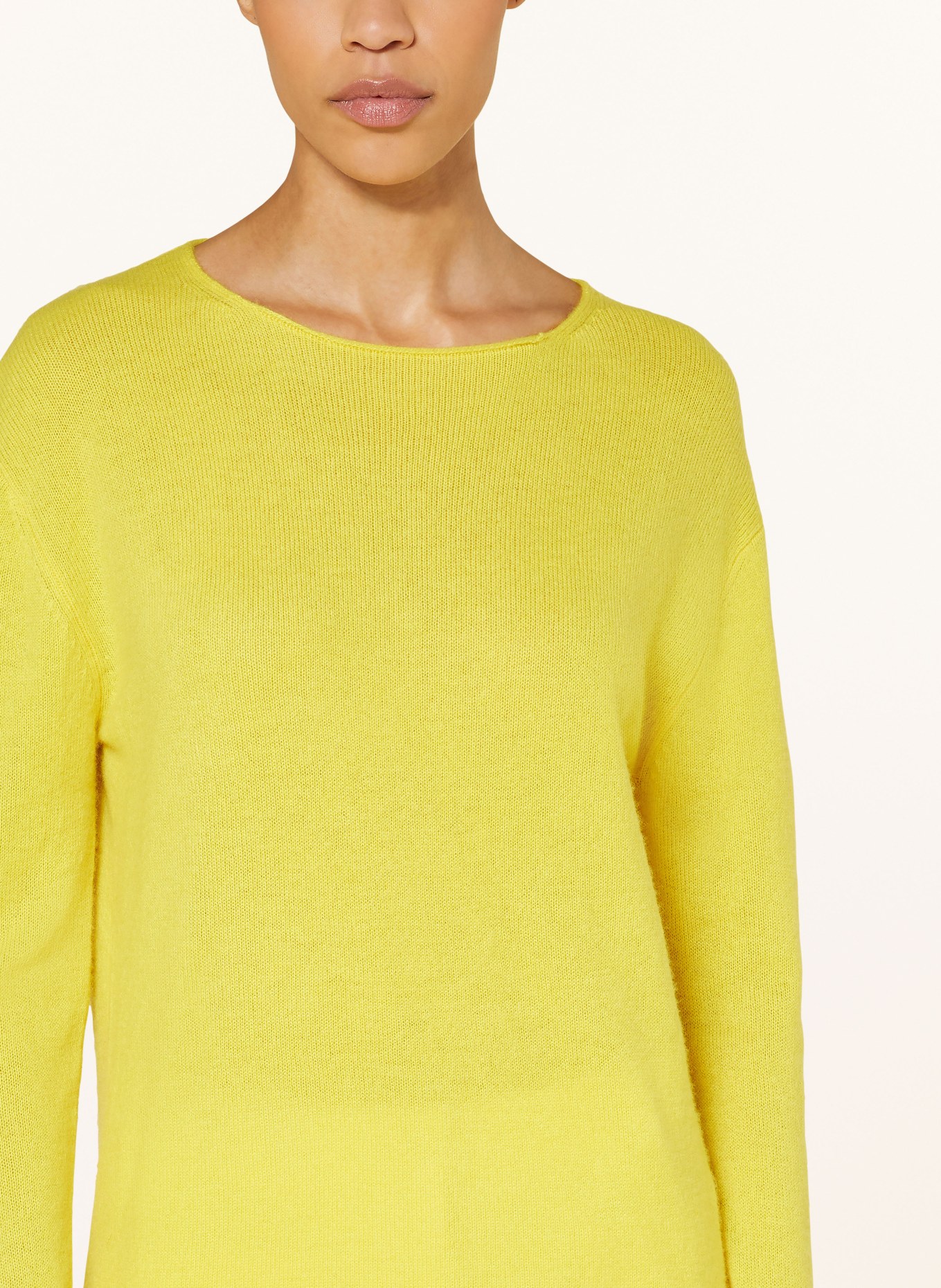 ALLUDE Cashmere sweater, Color: YELLOW (Image 4)