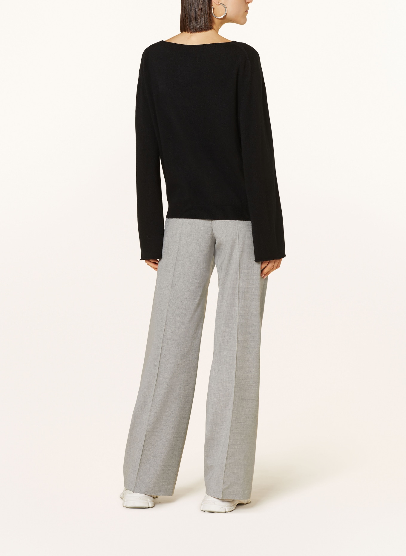 ALLUDE Cashmere sweater, Color: BLACK (Image 3)