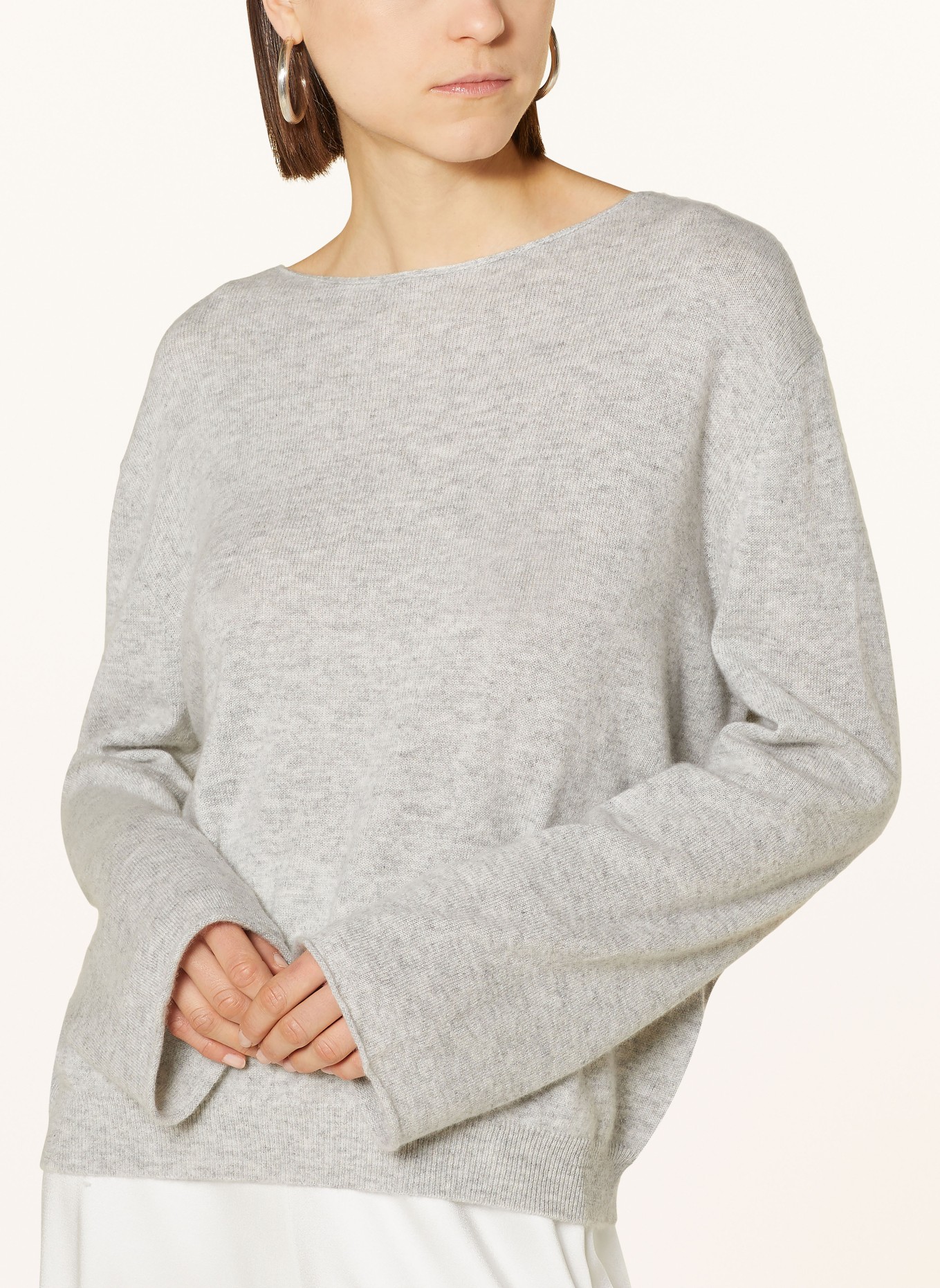 ALLUDE Cashmere-Pullover, Farbe: HELLGRAU (Bild 4)