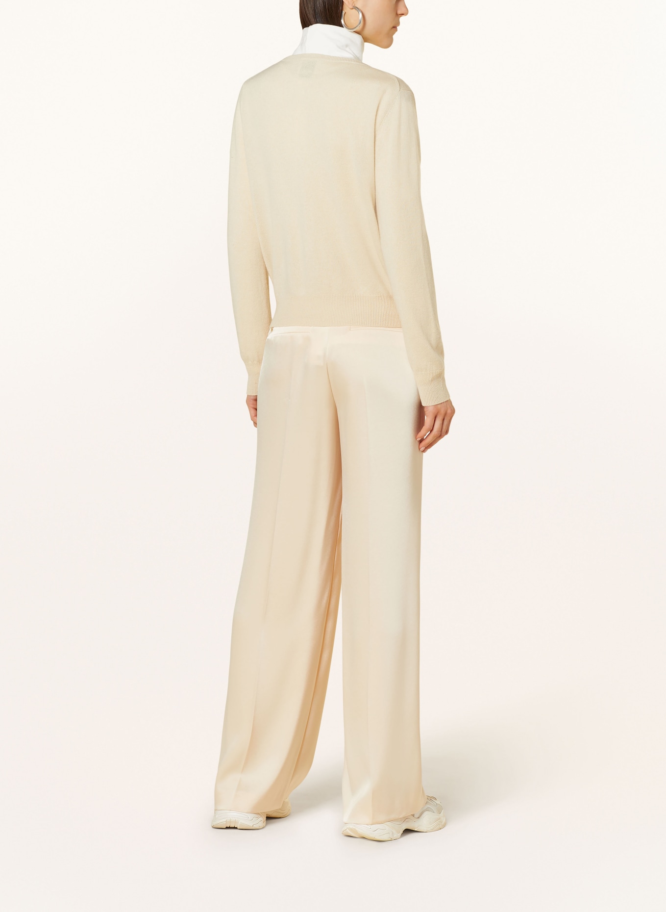 ALLUDE Oversized cardigan made of cashmere, Color: CREAM (Image 3)