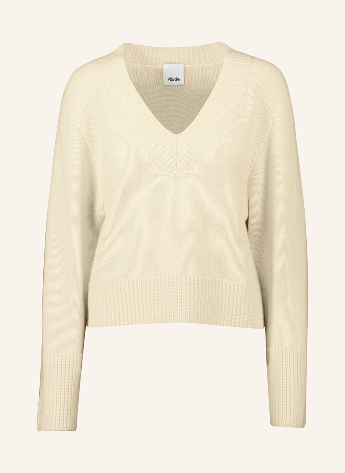 ALLUDE Cashmere-Pullover, Farbe: CREME (Bild 1)