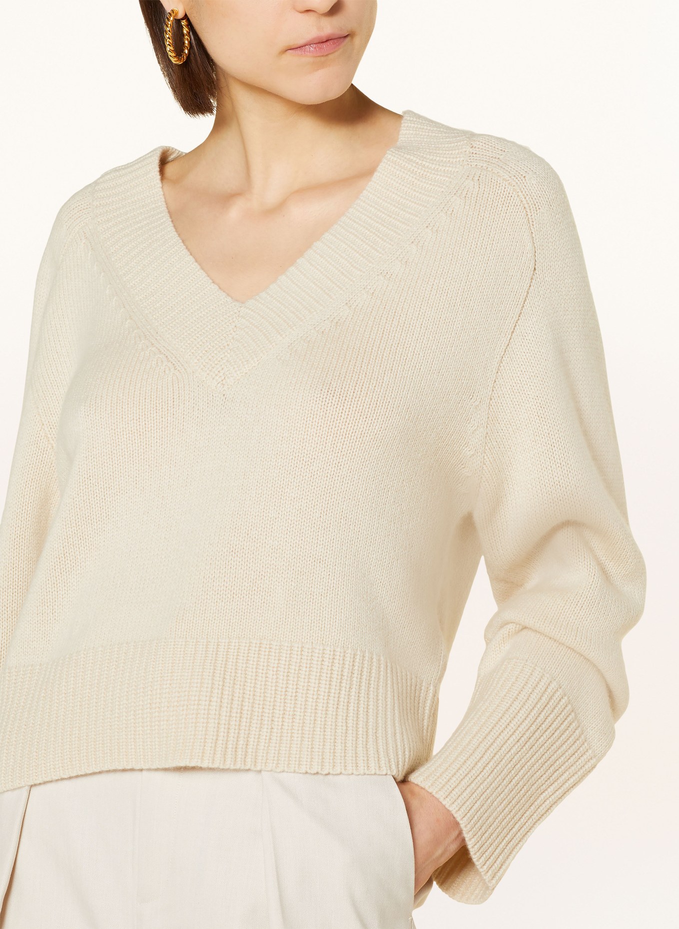 ALLUDE Cashmere-Pullover, Farbe: CREME (Bild 4)