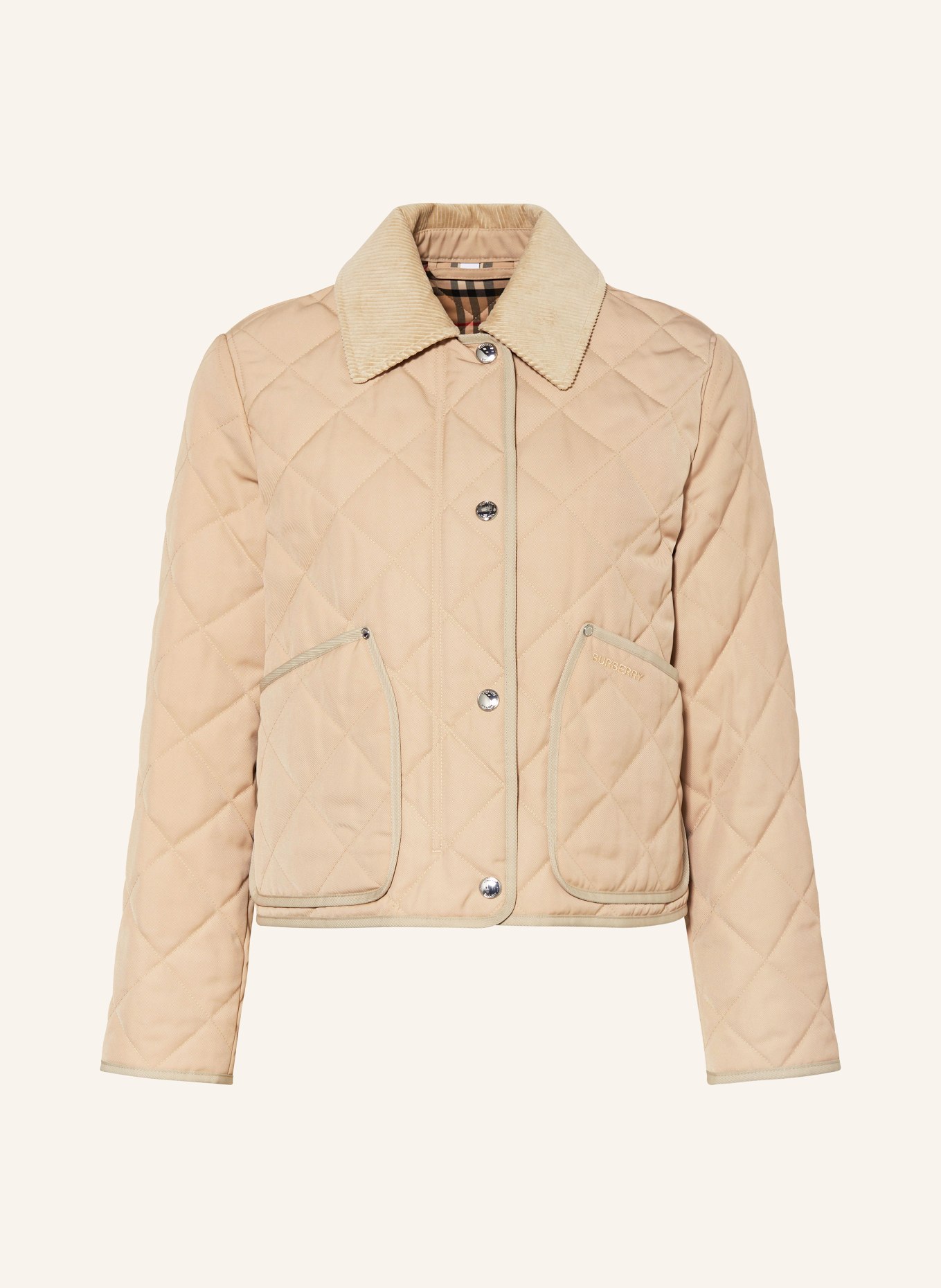 BURBERRY Quilted jacket LANFORD, Color: LIGHT BROWN (Image 1)