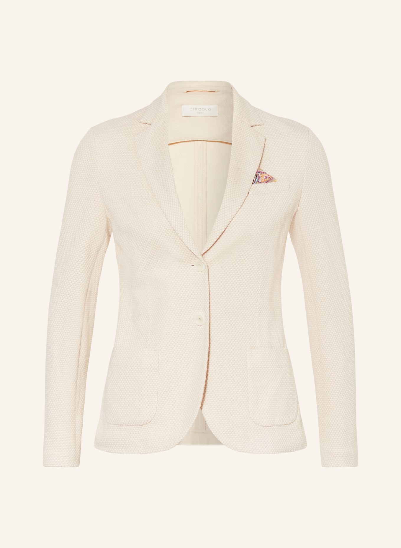 CIRCOLO 1901 Jersey blazer, Color: CREAM (Image 1)