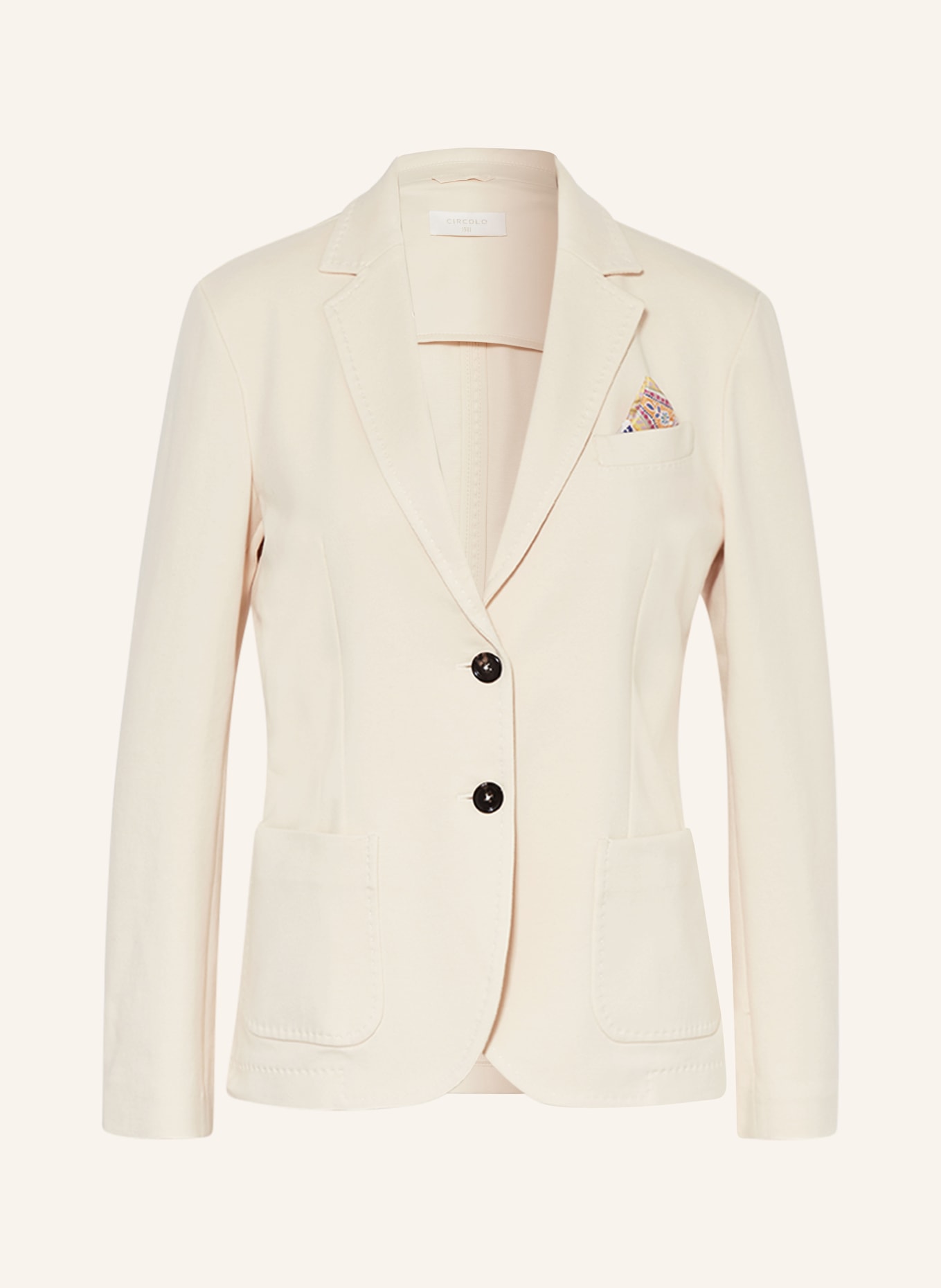 CIRCOLO 1901 Jersey blazer, Color: CREAM (Image 1)