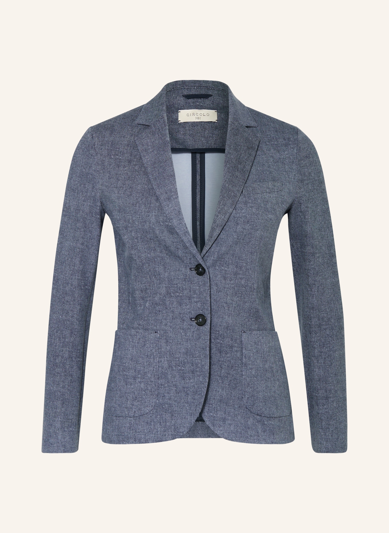 CIRCOLO 1901 Jersey blazer, Color: BLUE (Image 1)