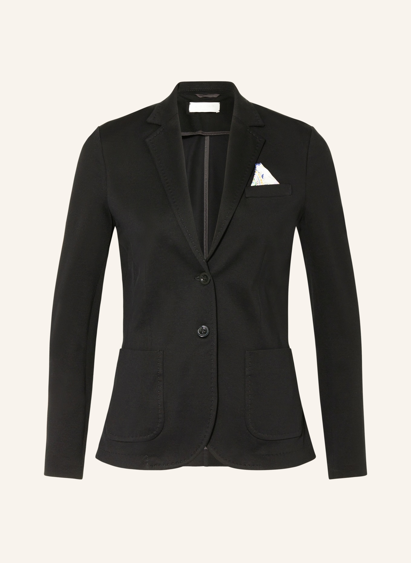 CIRCOLO 1901 Piqué blazer, Color: BLACK (Image 1)