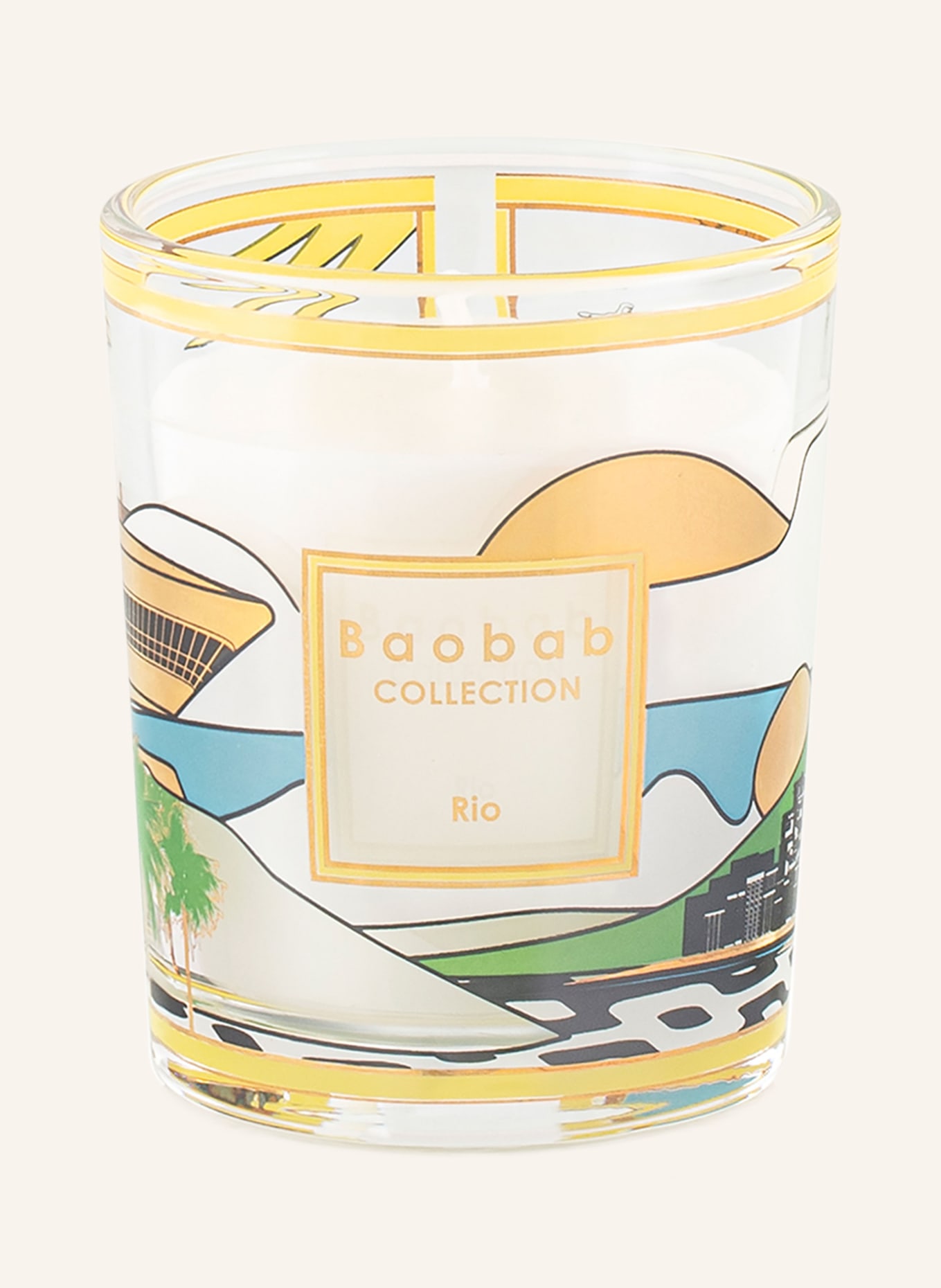 Baobab COLLECTION 3er-Set Duftkerzen TRIO TRAVEL mit Geschenkbox: WEISS / GOLD / ROT