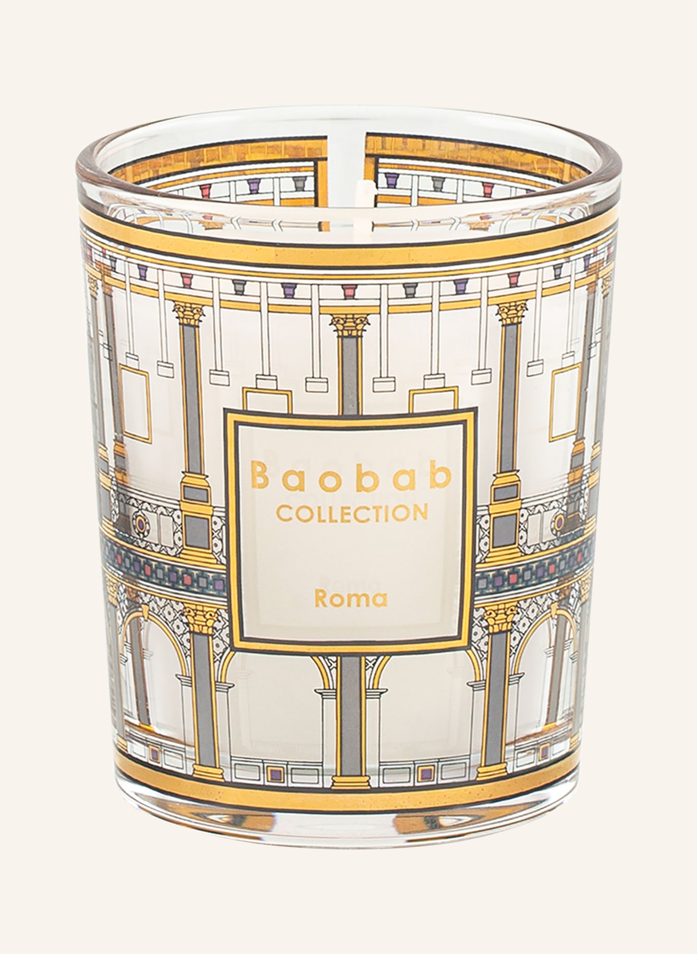 Baobab COLLECTION 3er-Set Duftkerzen TRIO TRAVEL mit Geschenkbox: GOLD / GELB / ORANGE
