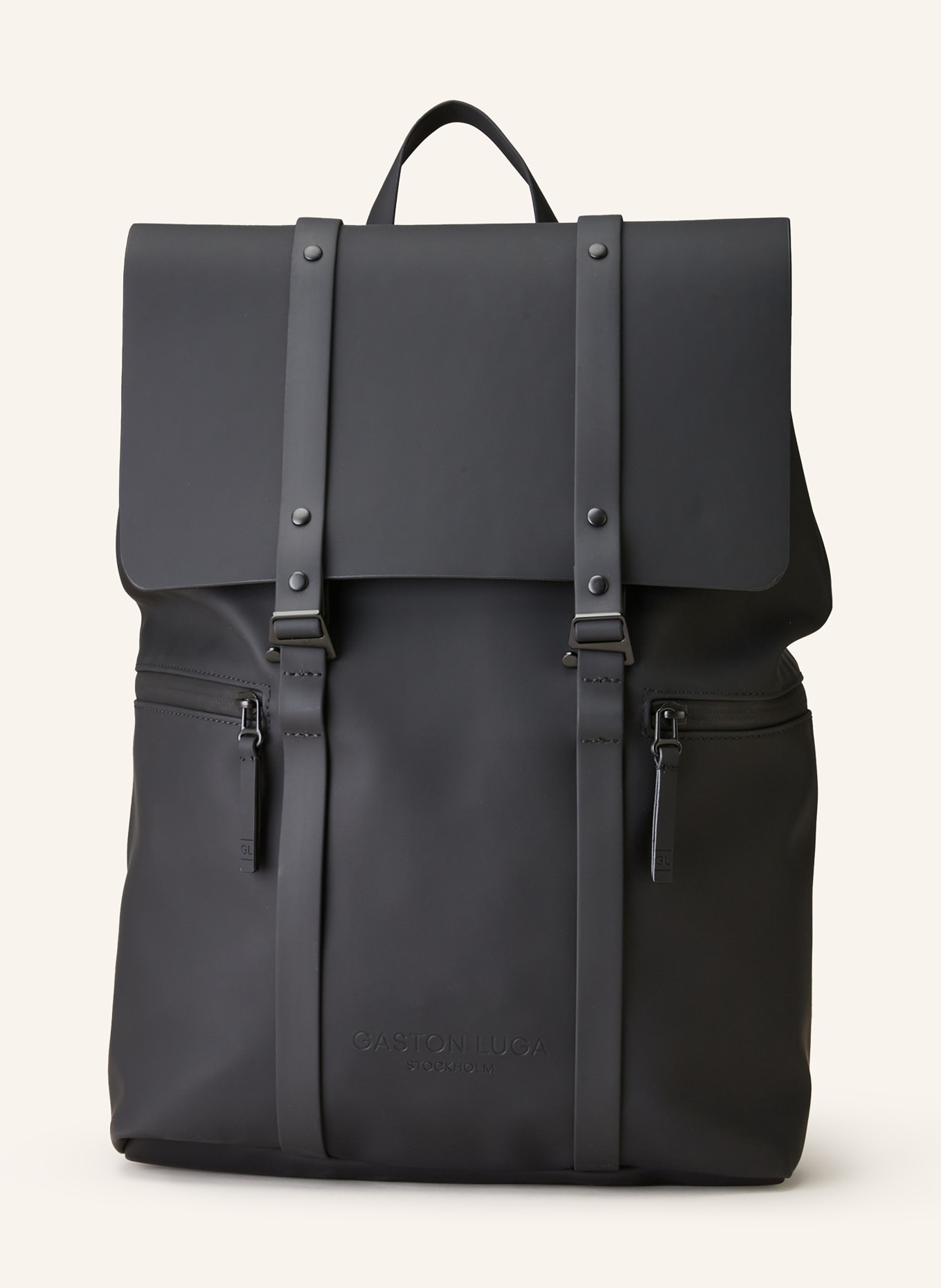GASTON LUGA Backpack SPLÄSH 14.5 l with laptop compartment, Color: BLACK (Image 1)