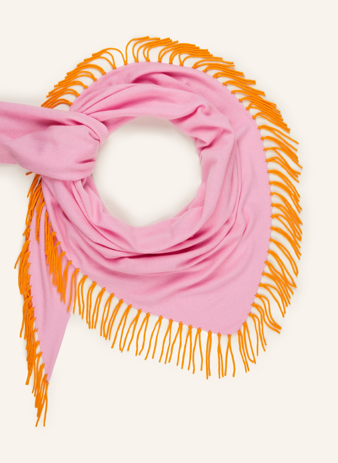 HERZEN'S ANGELEGENHEIT Schal mit Cashmere, Farbe: ROSA/ ORANGE (Bild 2)