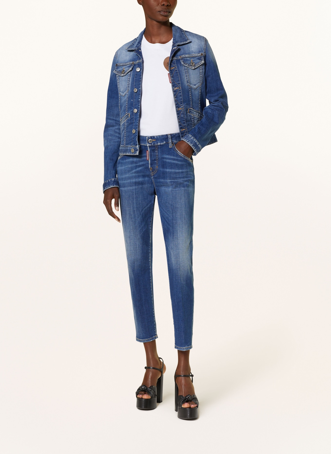 DSQUARED2 Skinny jeans COOL GIRL, Color: 470 NAVY BLUE (Image 2)