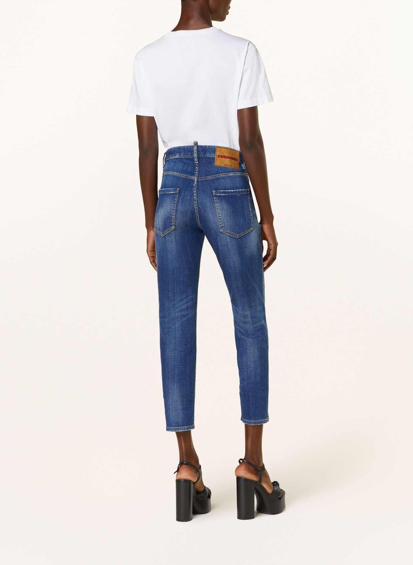 DSQUARED2 Jeansy skinny COOL GIRL, Kolor: 470 NAVY BLUE (Obrazek 3)