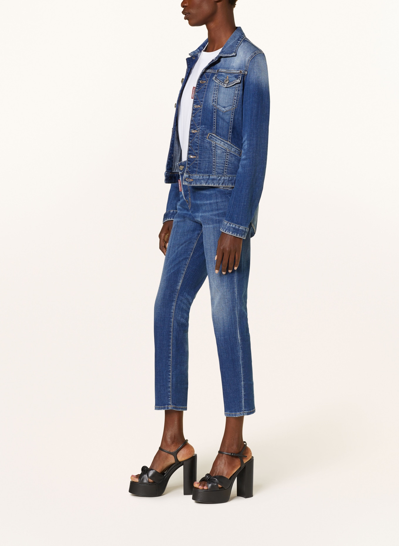 DSQUARED2 Skinny jeans COOL GIRL, Color: 470 NAVY BLUE (Image 4)