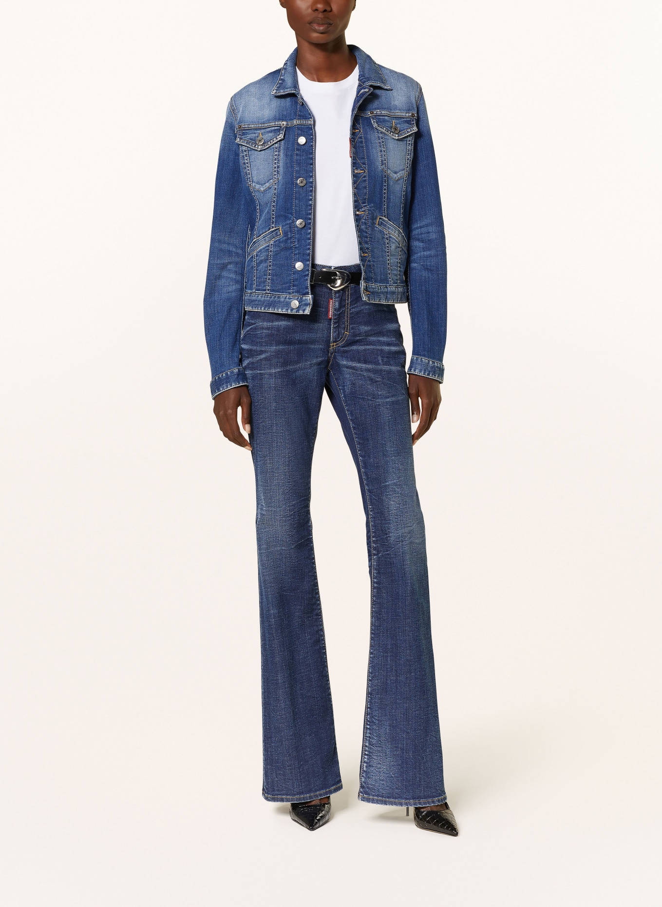 DSQUARED2 Flared jeans, Color: 470 NAVY BLUE (Image 2)