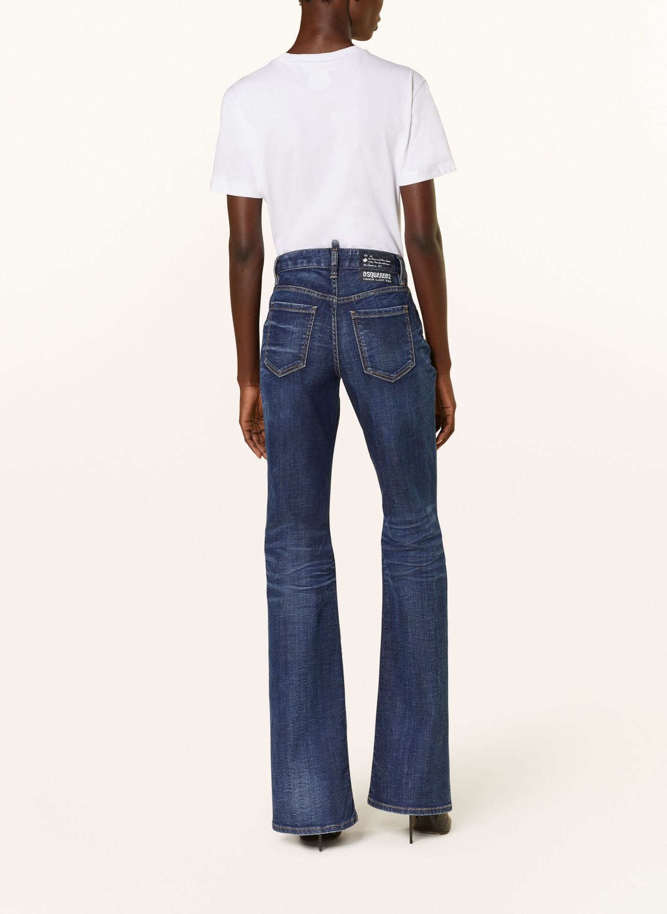 DSQUARED2 Flared jeans in 470 navy blue
