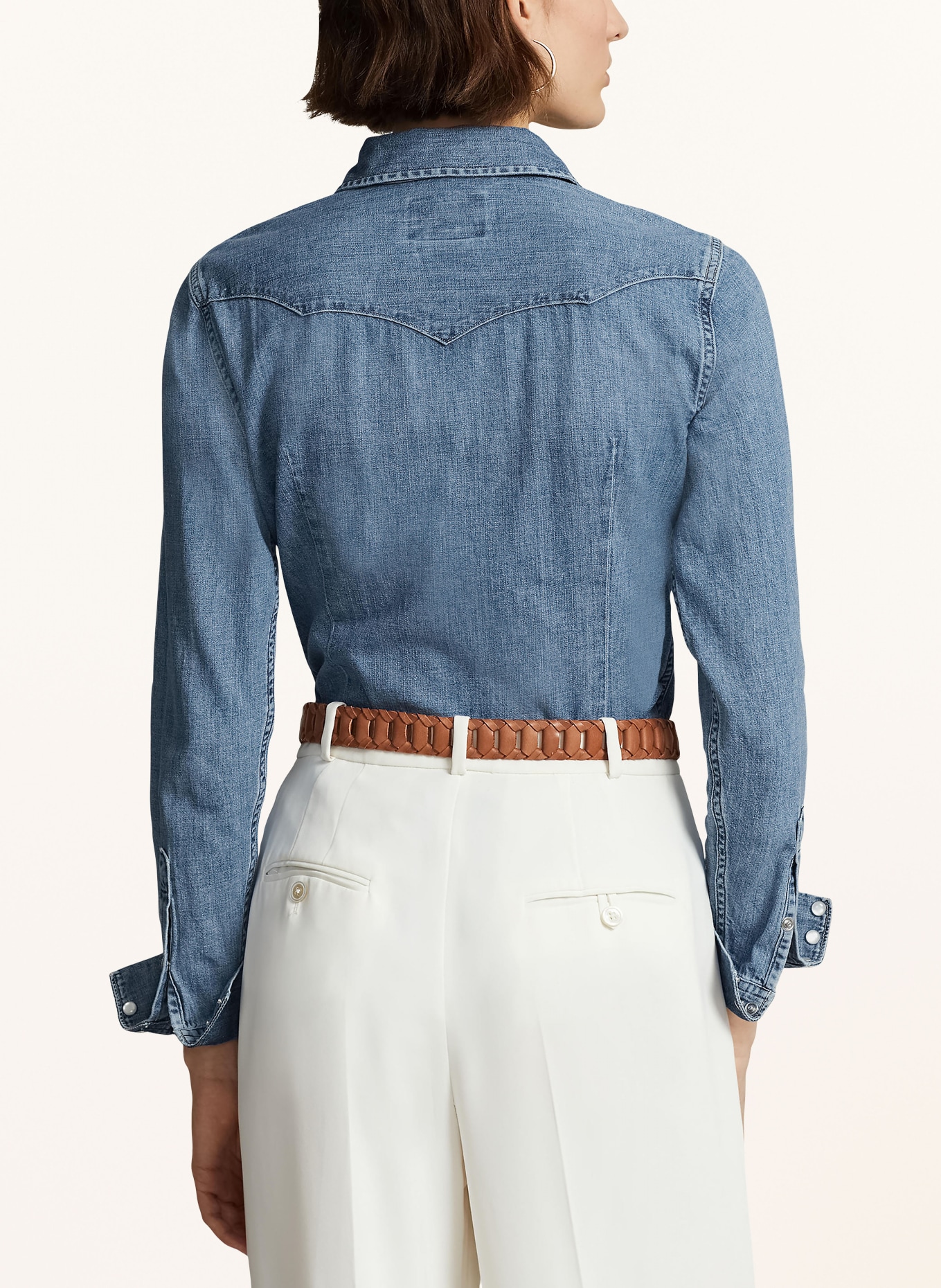 POLO RALPH LAUREN Bluzka jeansowa, Kolor: NIEBIESKI (Obrazek 3)