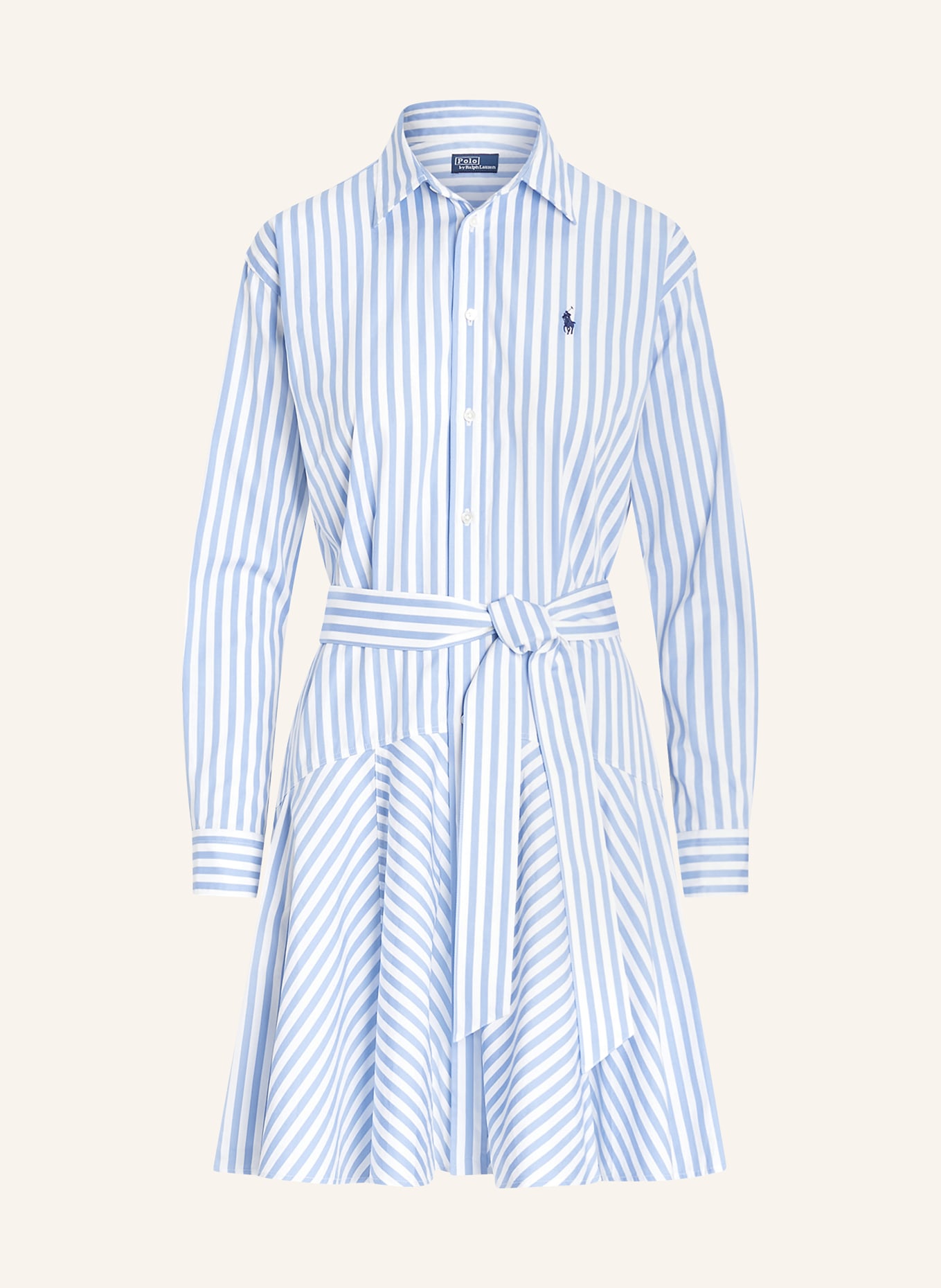 POLO RALPH LAUREN Shirt dress, Color: WHITE/ BLUE (Image 1)