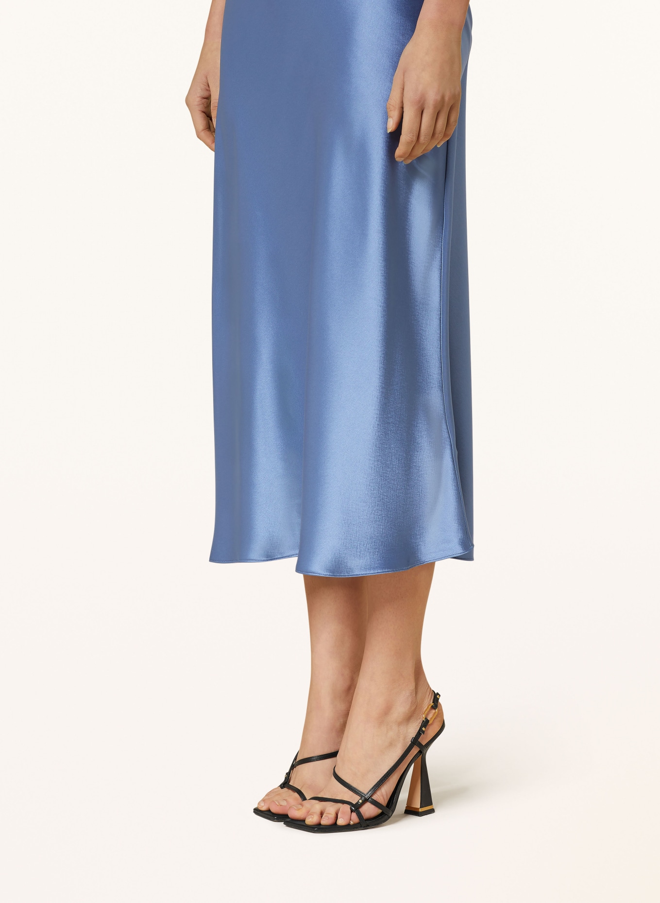 POLO RALPH LAUREN Satin skirt, Color: BLUE (Image 4)