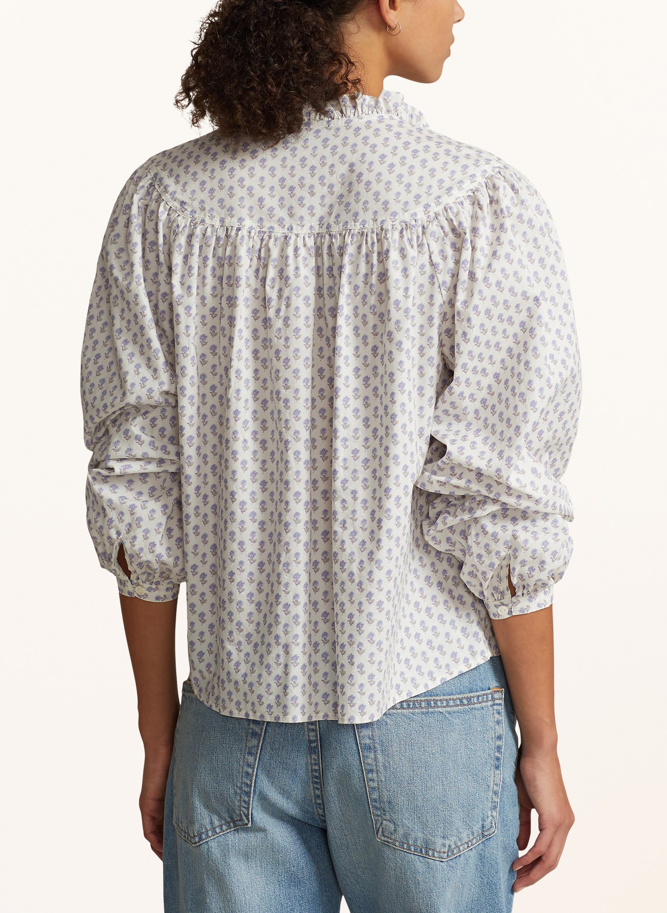 POLO RALPH LAUREN Shirt blouse, Color: WHITE/ PURPLE/ GREEN (Image 3)